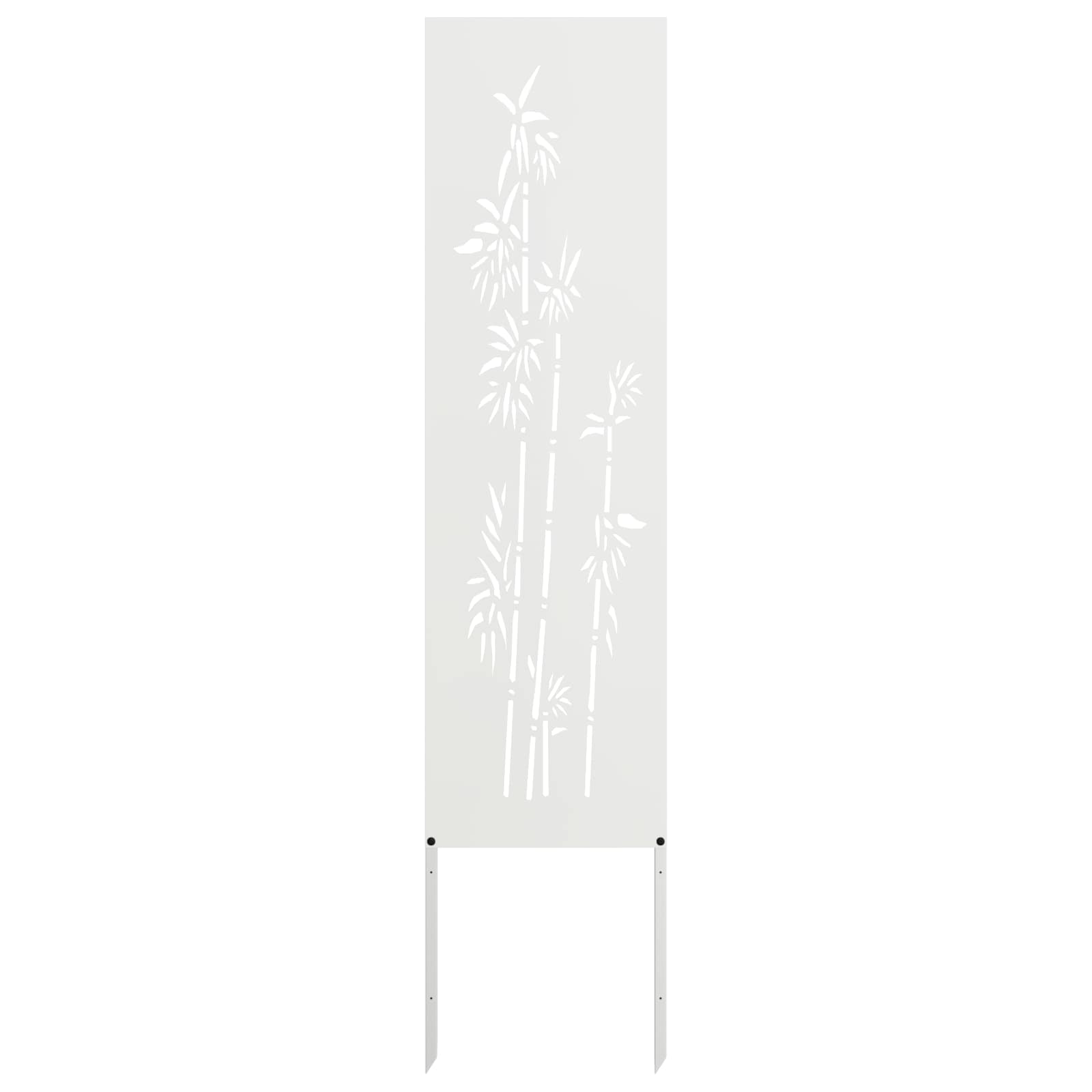 Schermo per privacy in giardino Floreale Bianco 32 x 140 cm