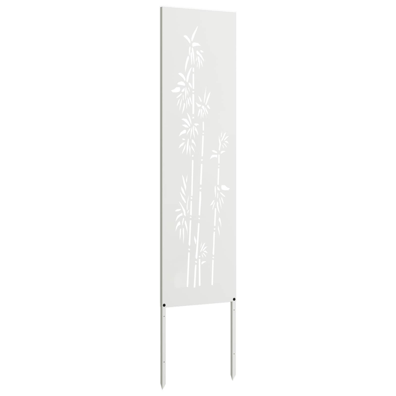 Schermo per privacy in giardino Floreale Bianco 32 x 140 cm