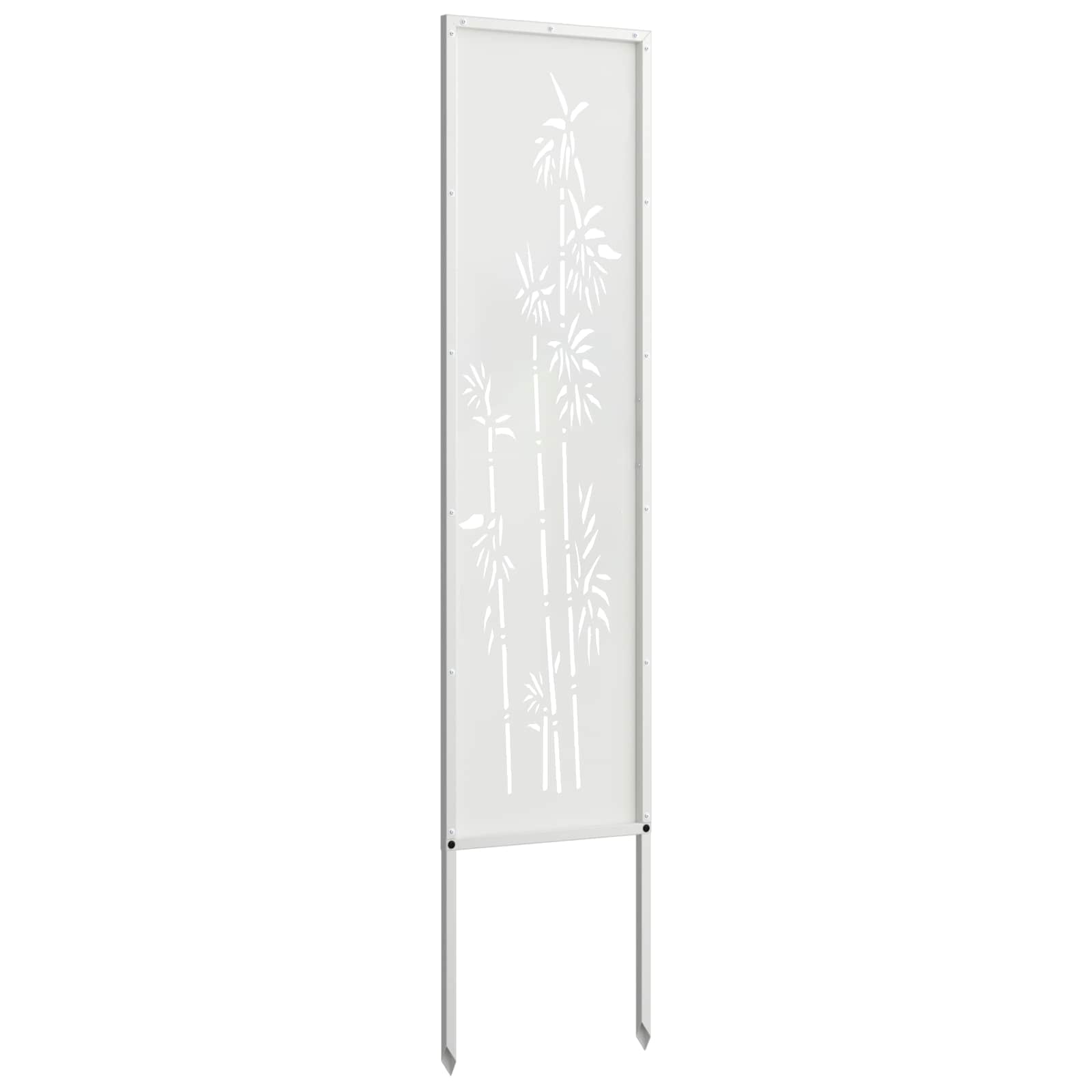 Schermo per privacy in giardino Floreale Bianco 32 x 140 cm