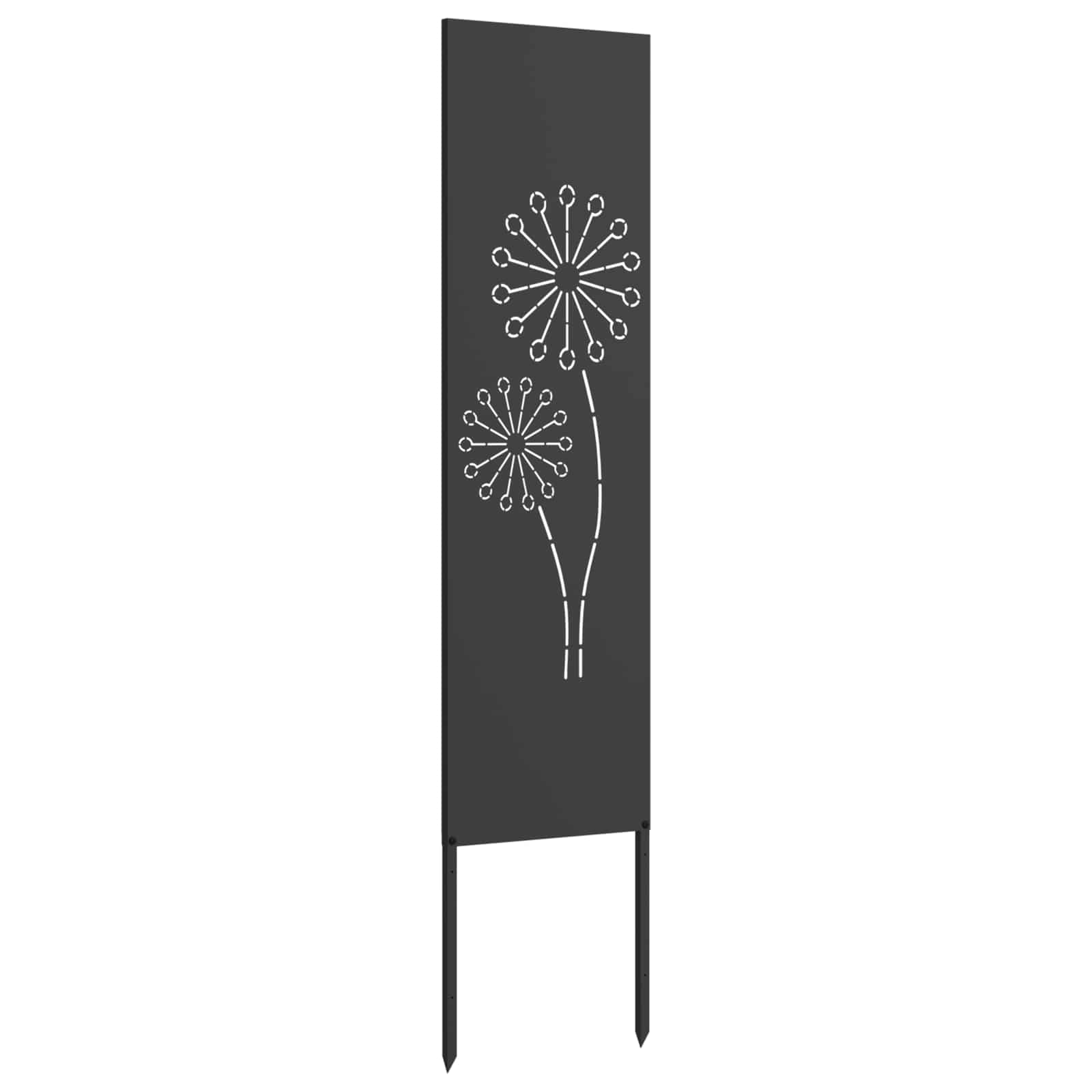 Schermo per privacy in giardino Traforo Nero 32 x 140 cm