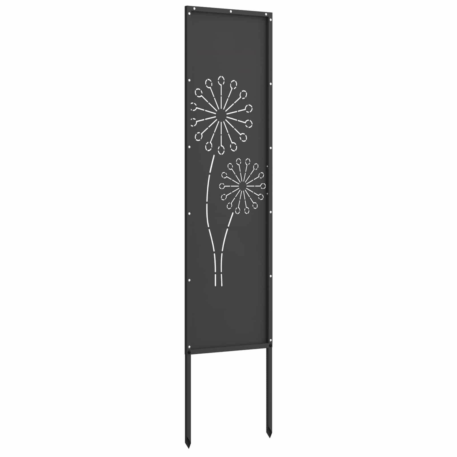 Schermo per privacy in giardino Traforo Nero 32 x 140 cm