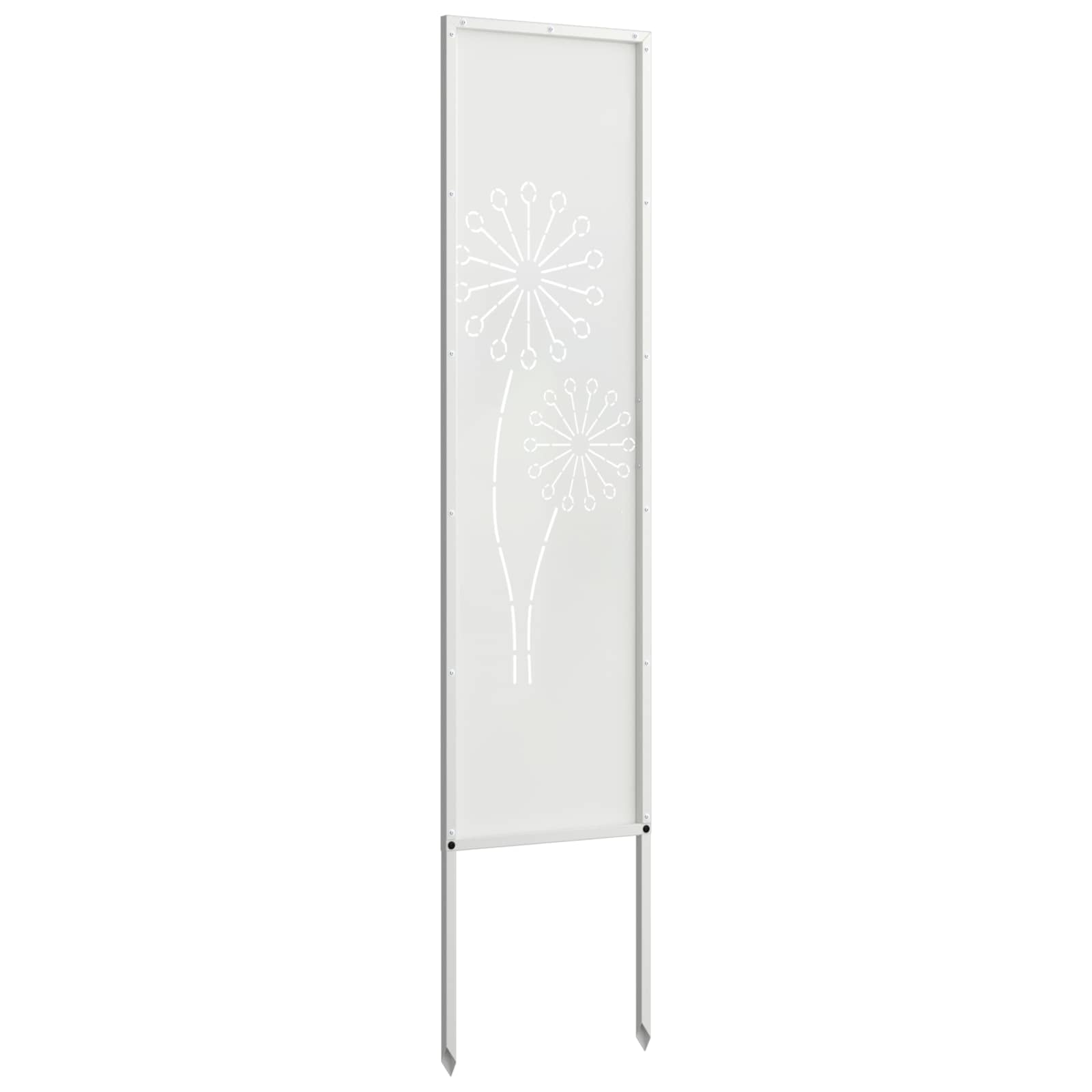 Schermo per privacy in giardino Traforo Bianco 32 x 140 cm
