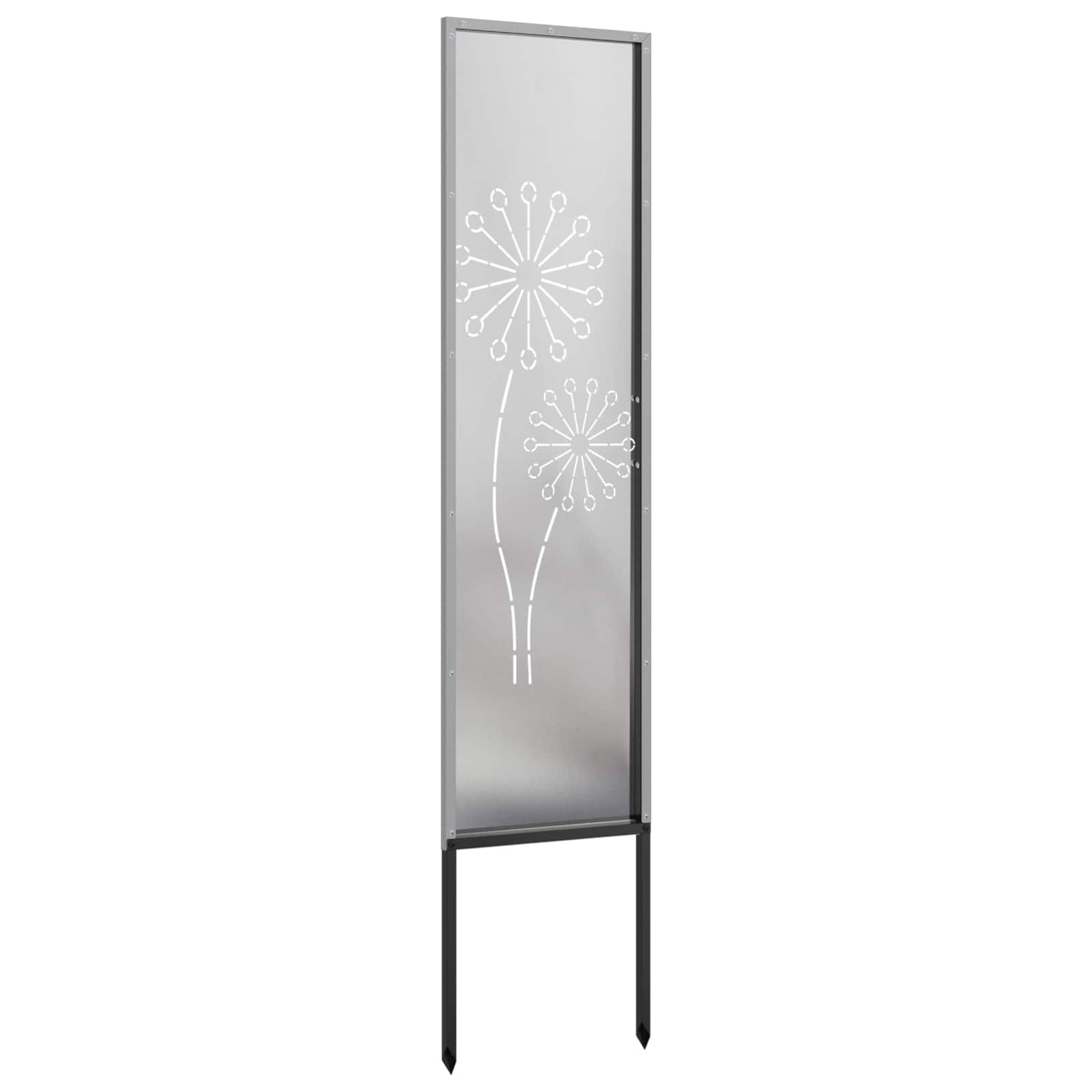 Schermo per privacy in giardino Traforo Argento 32 x 140 cm