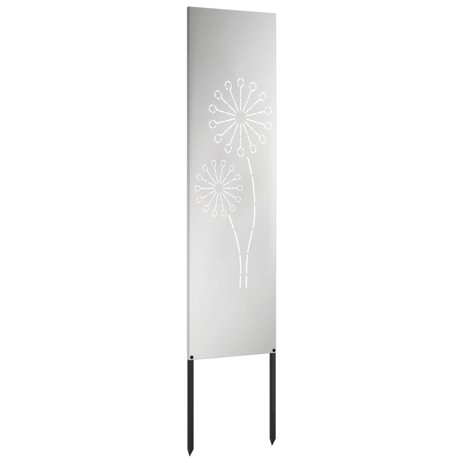 Schermo per privacy in giardino Traforo Argento 32 x 140 cm