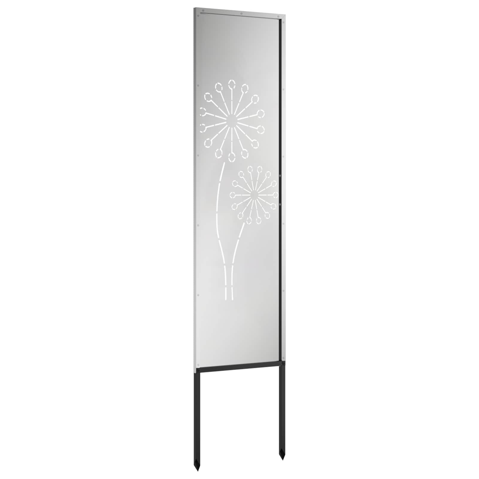Schermo per privacy in giardino Traforo Argento 32 x 140 cm