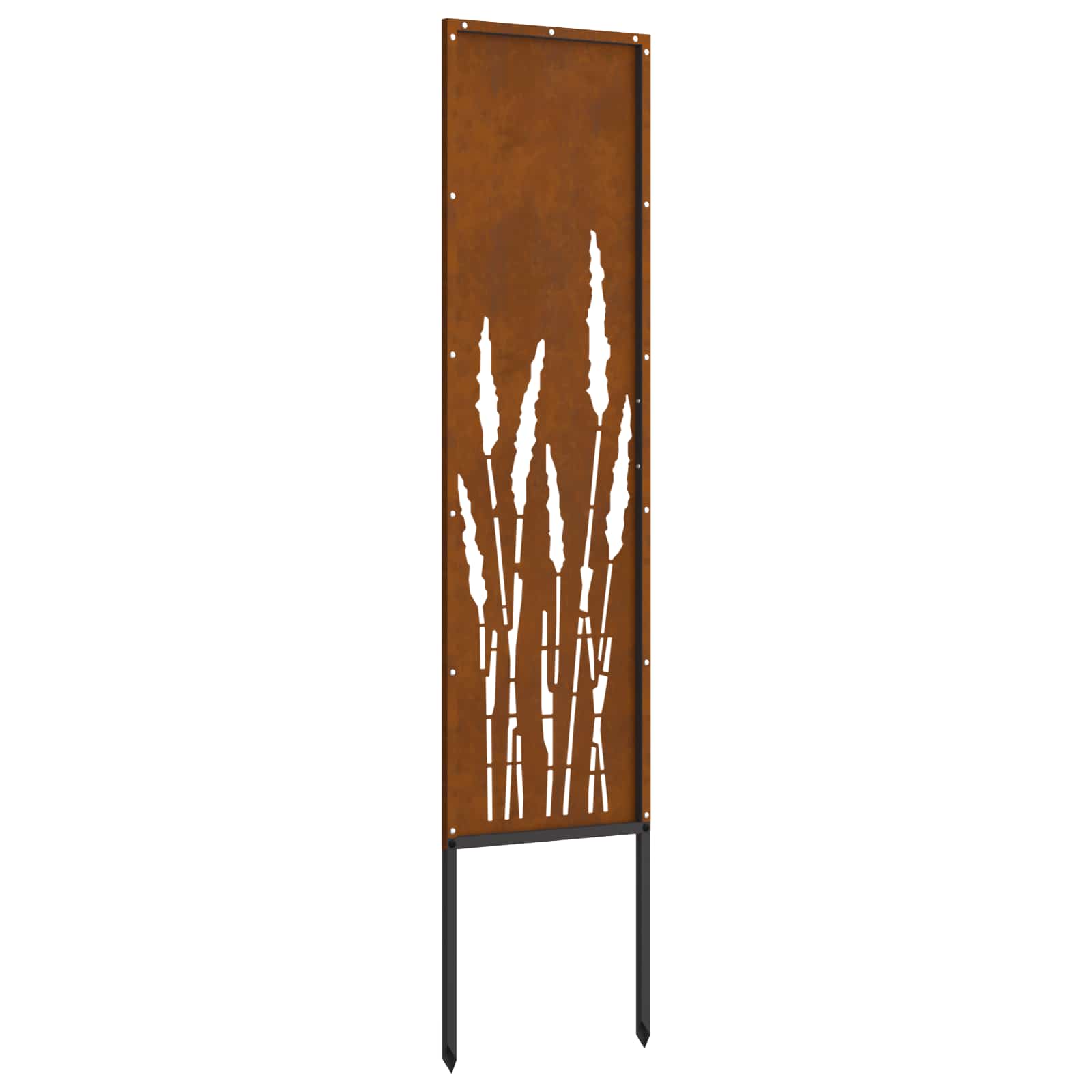 Schermo per privacy in giardino Traforo Ruggine 32 x 140 cm