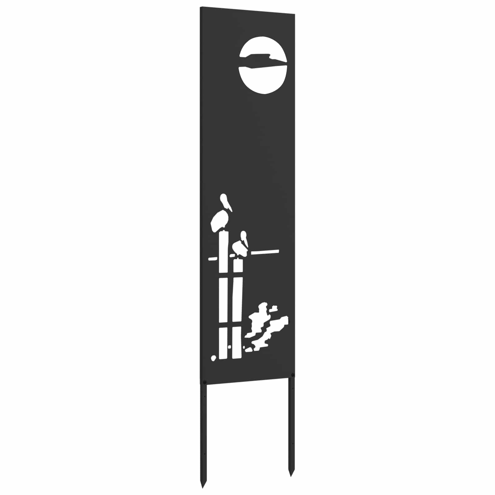 Schermo per privacy in giardino Traforo Nero 32 x 140 cm