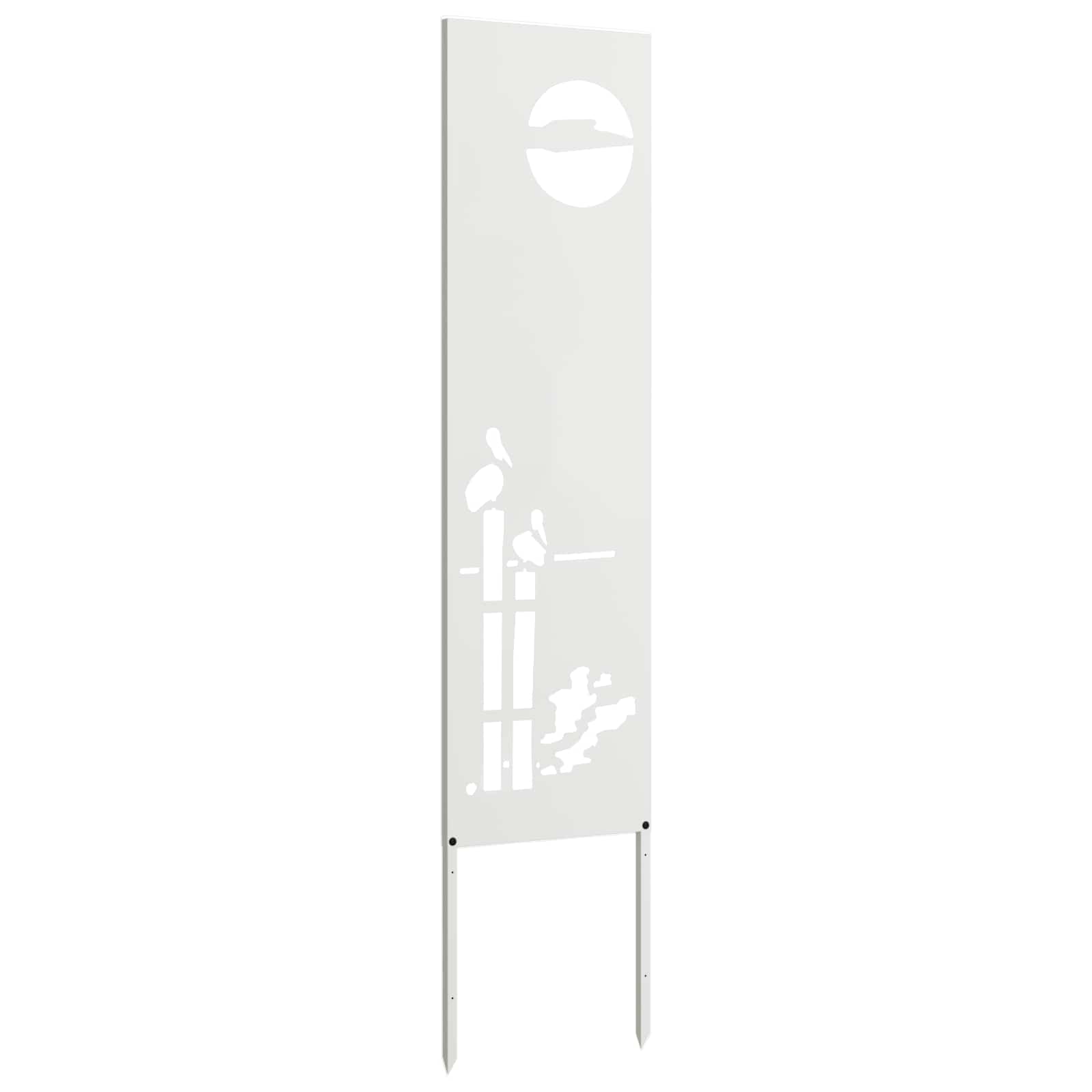 Schermo per privacy in giardino Traforo Bianco 32 x 140 cm