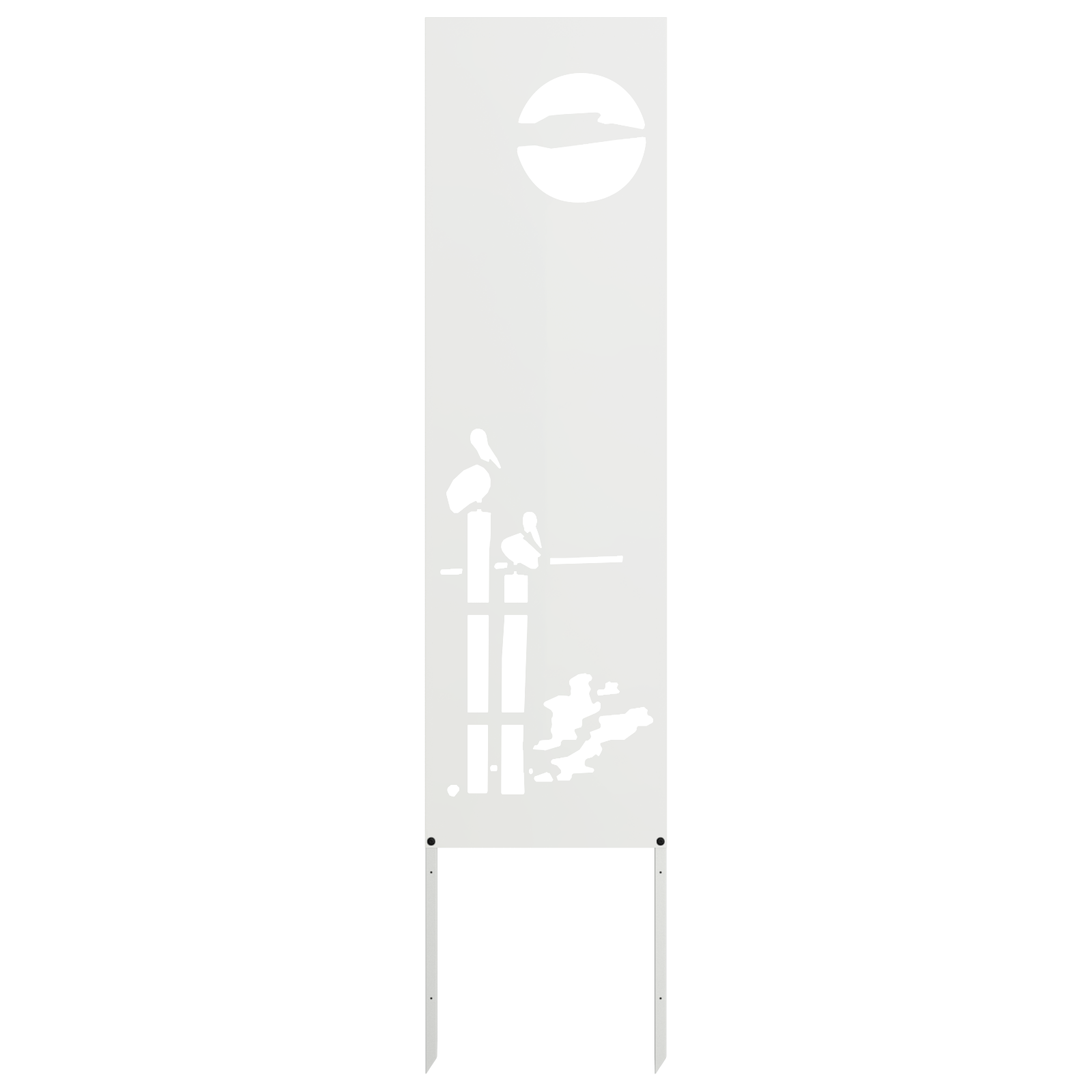 Schermo per privacy in giardino Traforo Bianco 32 x 140 cm