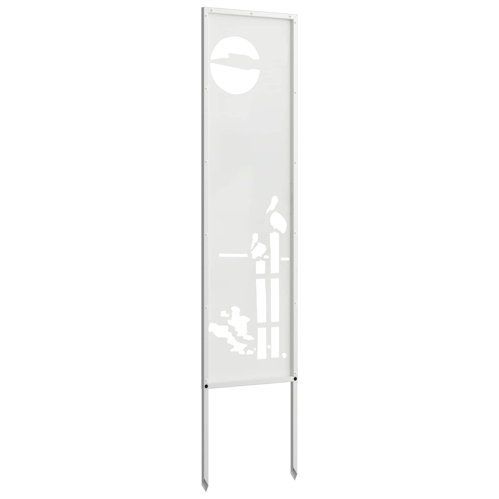 Schermo per privacy in giardino Traforo Bianco 32 x 140 cm