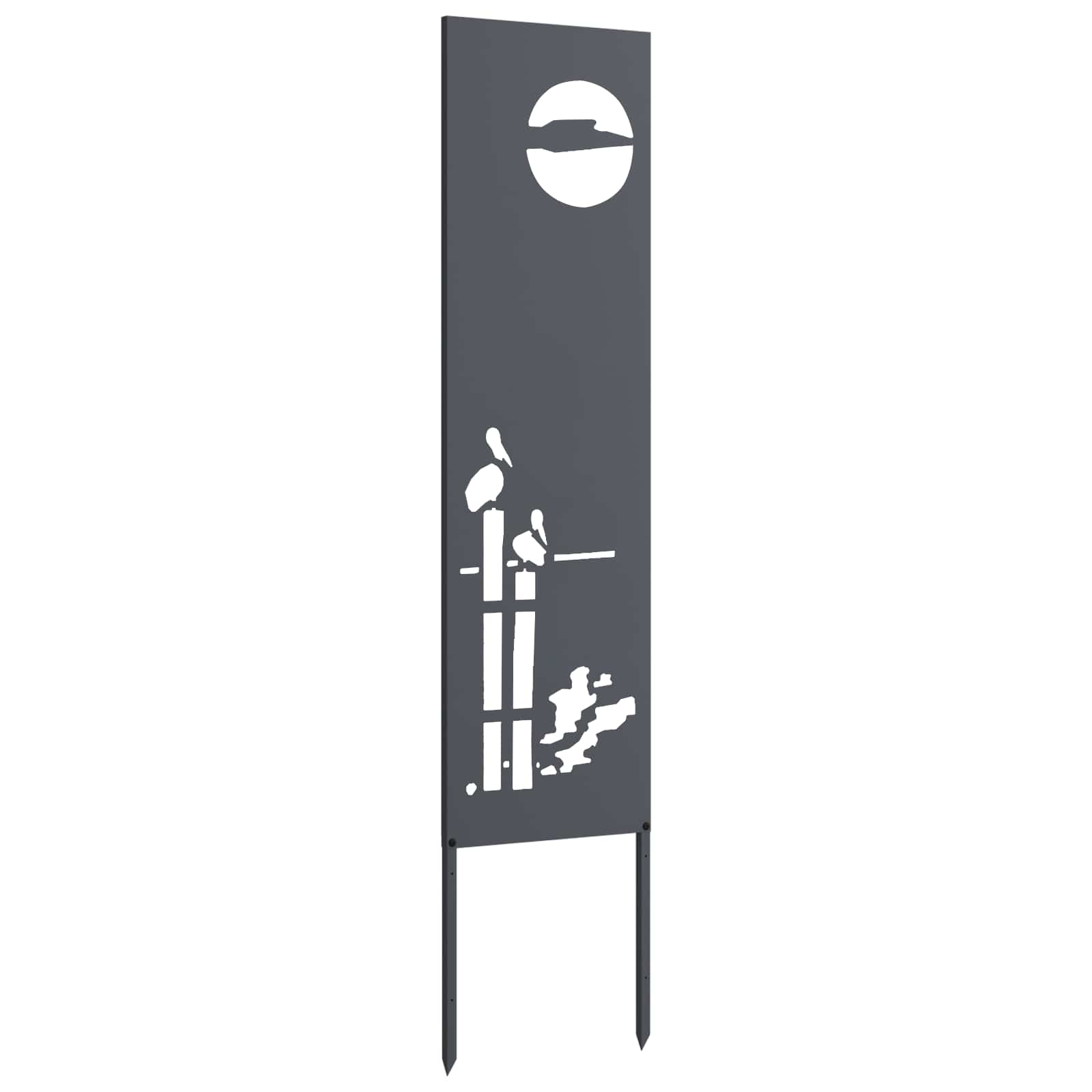Schermo per privacy in giardino Traforo Antracite 32 x 140 cm