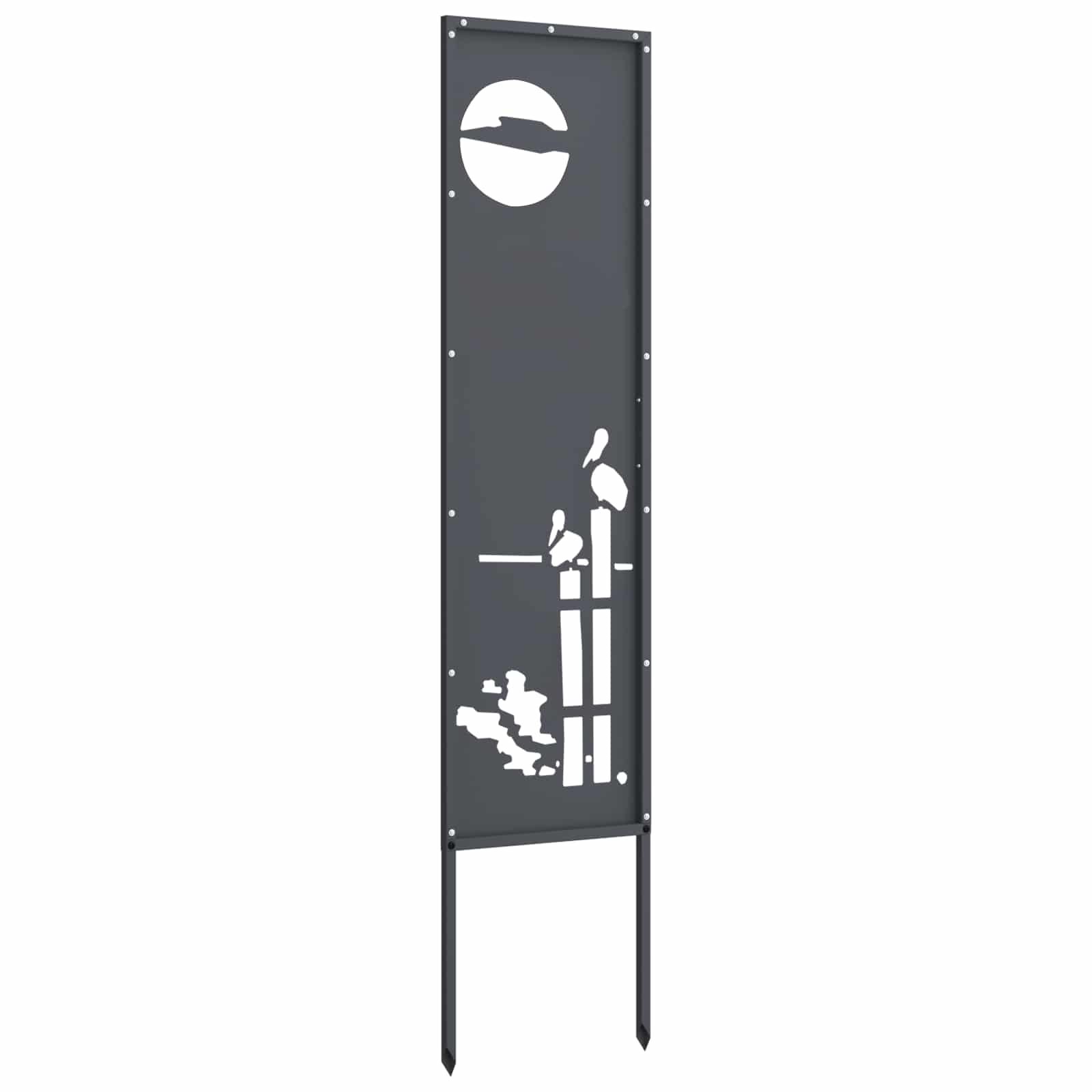 Schermo per privacy in giardino Traforo Antracite 32 x 140 cm