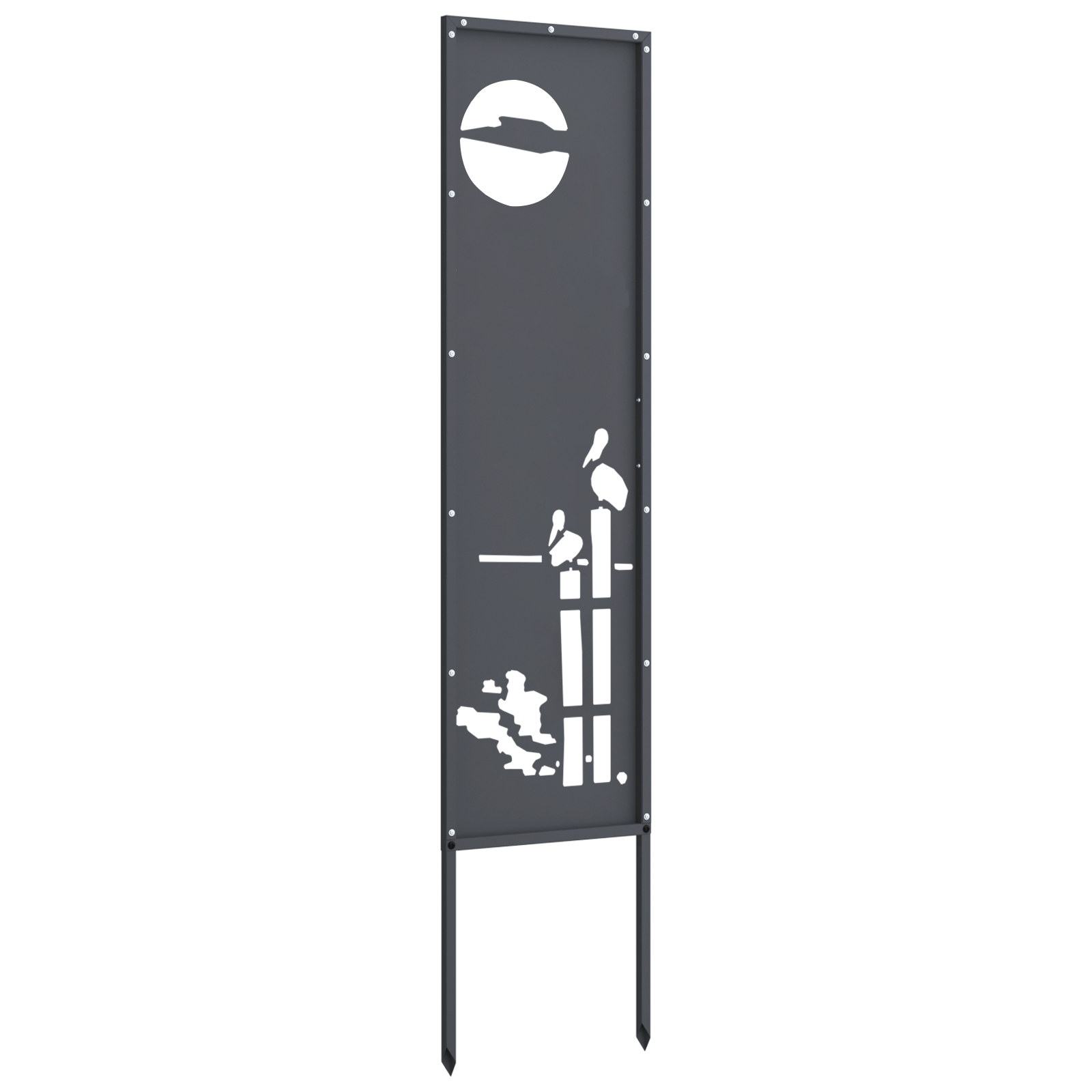 Schermo per privacy in giardino Traforo Antracite 32 x 140 cm