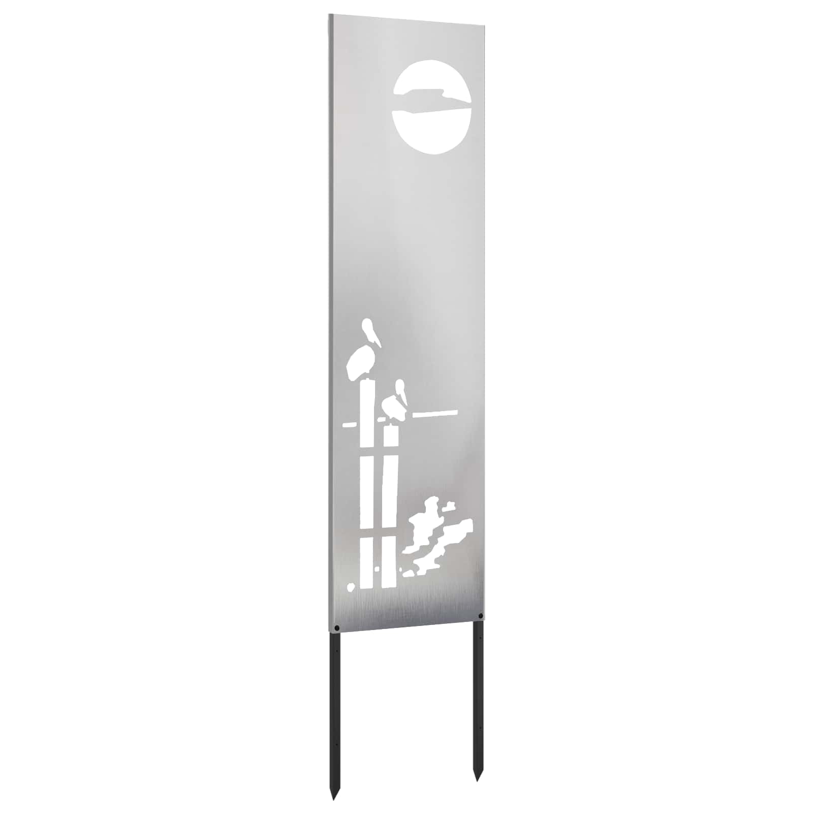 Schermo per privacy in giardino Traforo Argento 32 x 140 cm