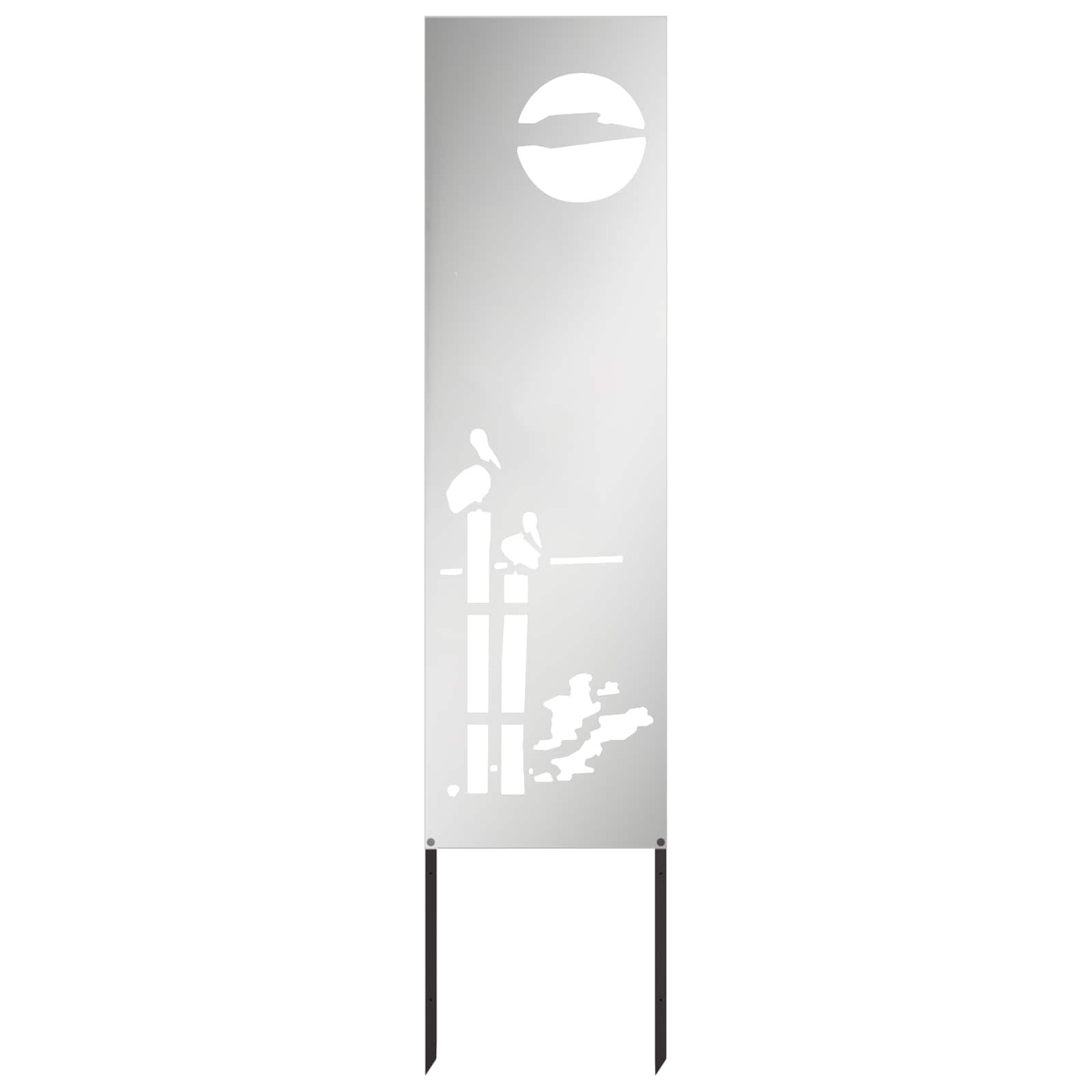 Schermo per privacy in giardino Traforo Argento 32 x 140 cm