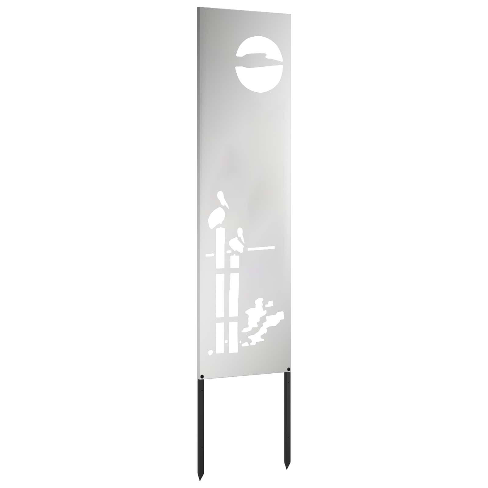 Schermo per privacy in giardino Traforo Argento 32 x 140 cm