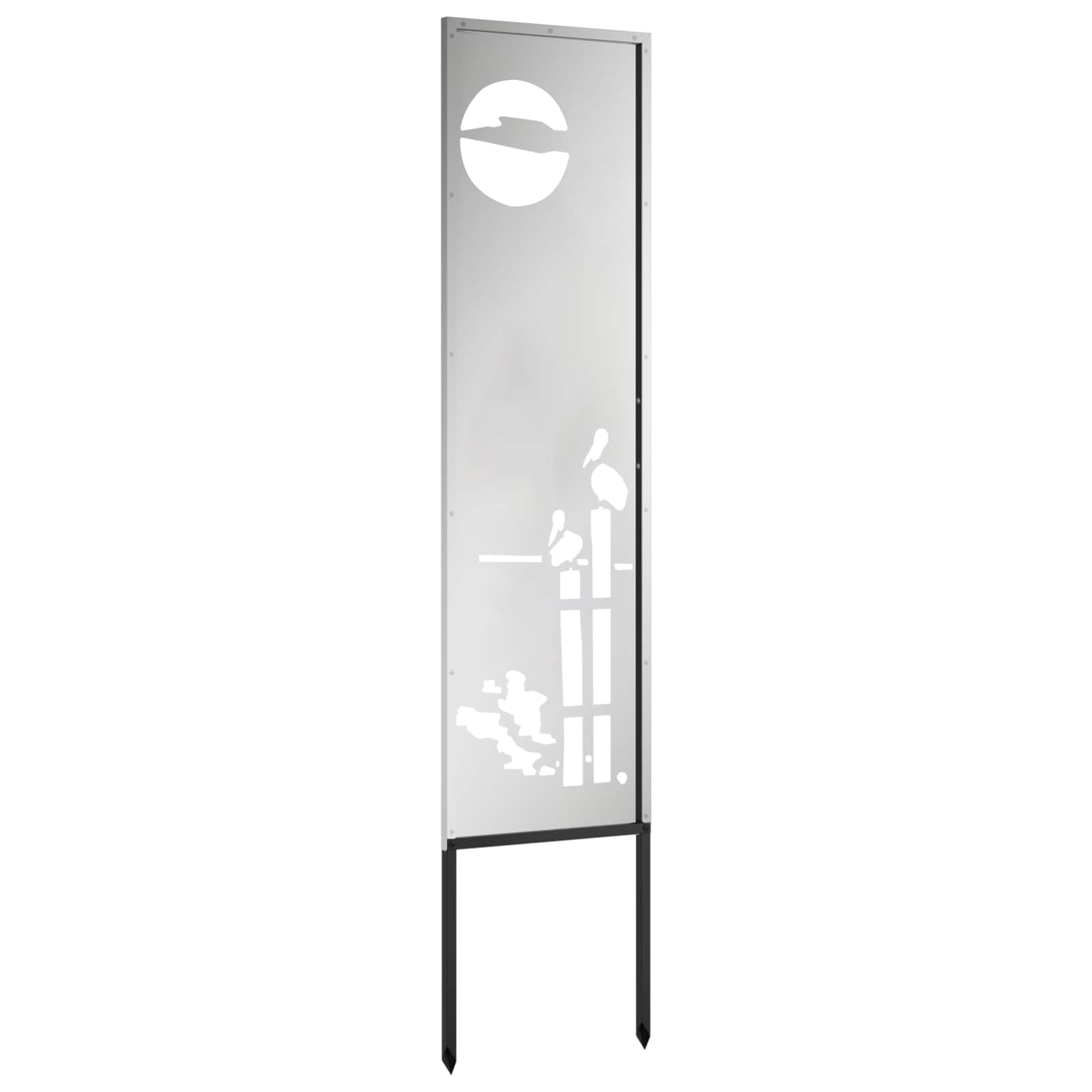 Schermo per privacy in giardino Traforo Argento 32 x 140 cm