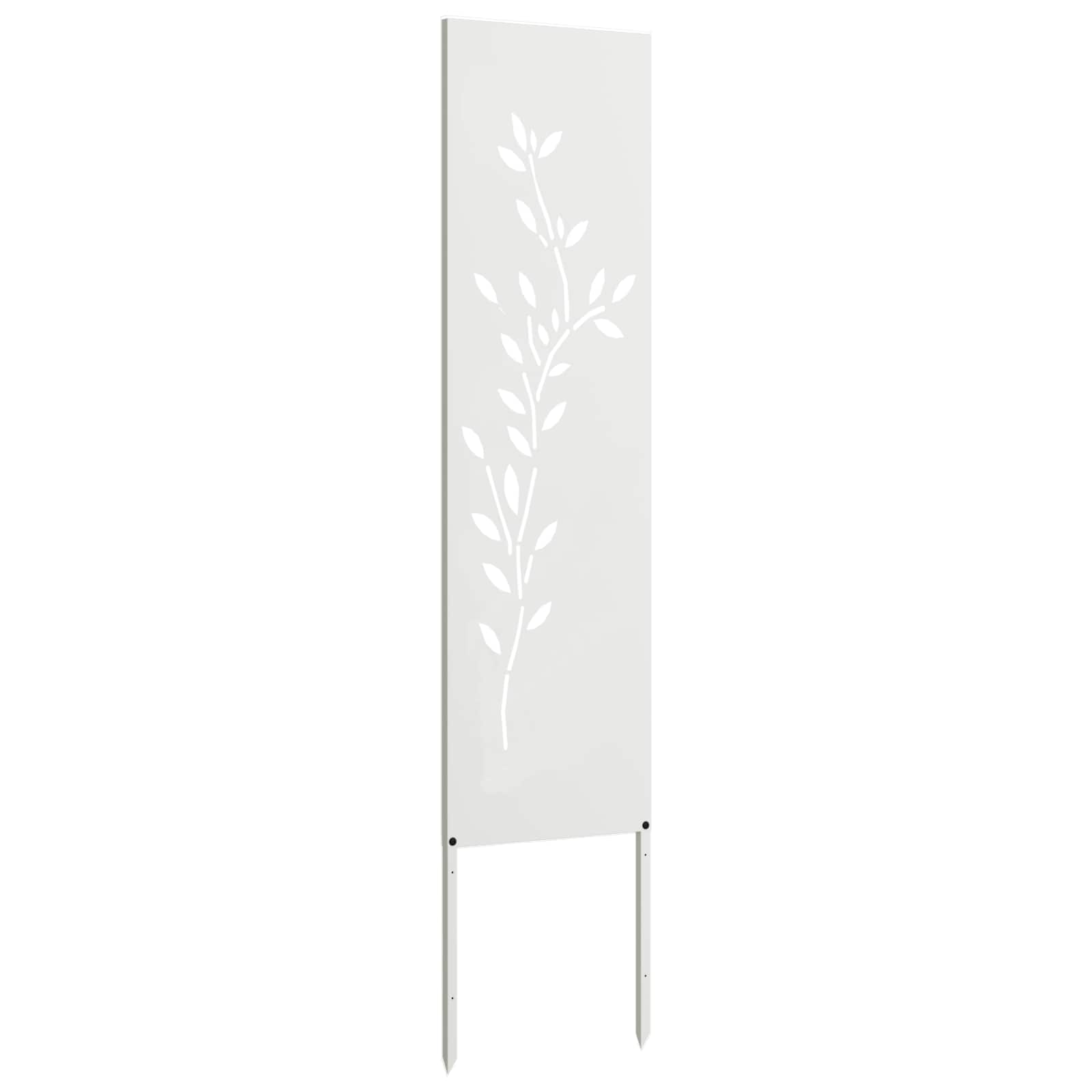 Schermo per privacy in giardino Floreale Bianco 32 x 140 cm