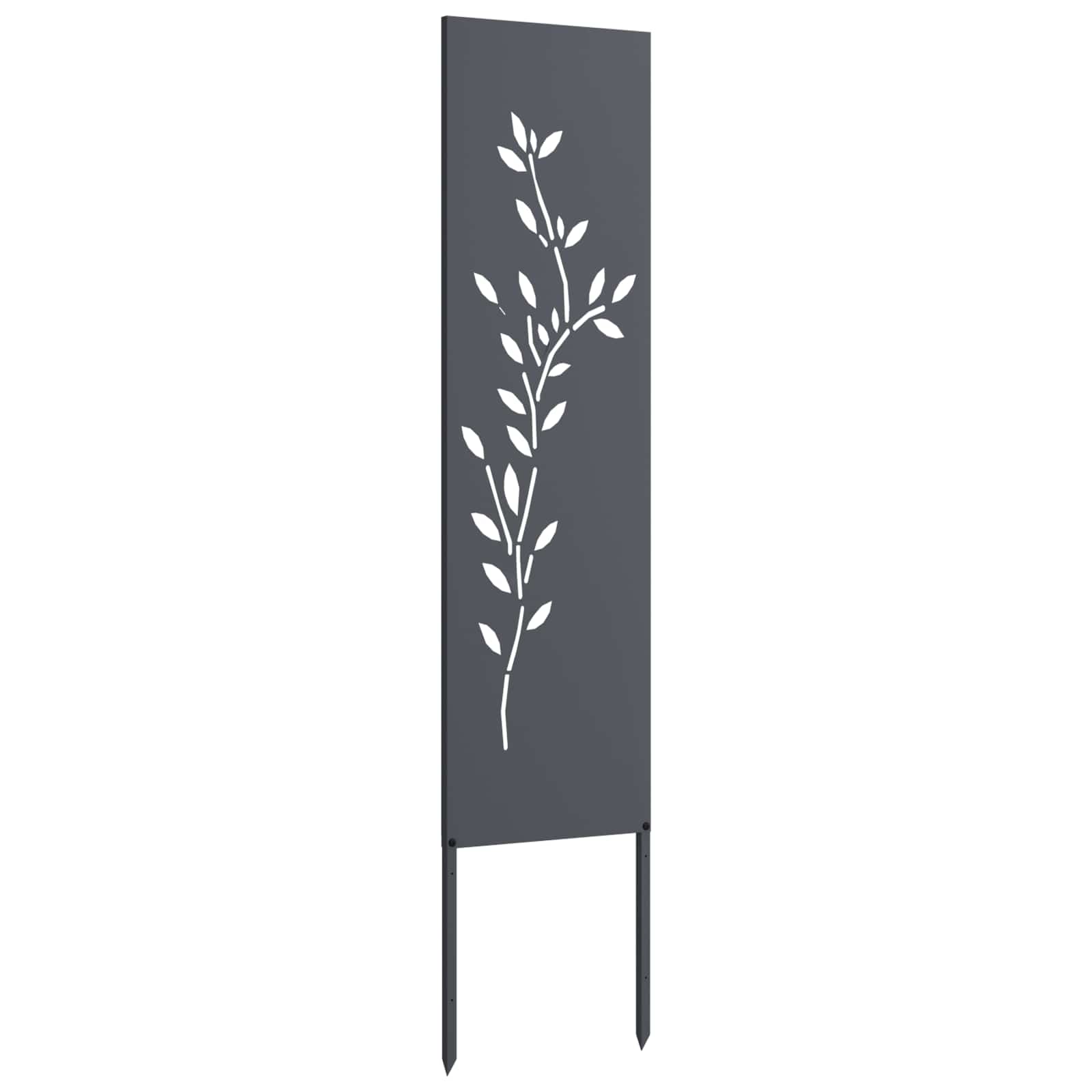 Schermo per privacy in giardino Floreale Antracite 32 x 140 cm