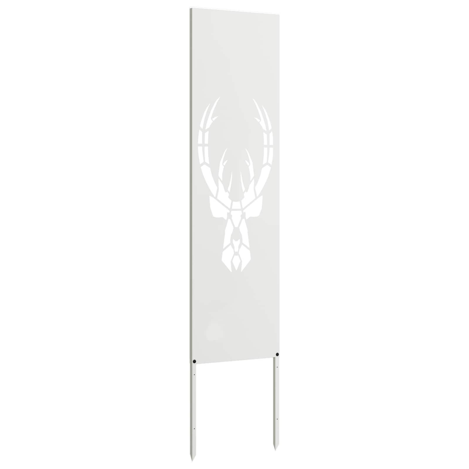 Schermo per privacy in giardino Bianco 32 x 140 cm