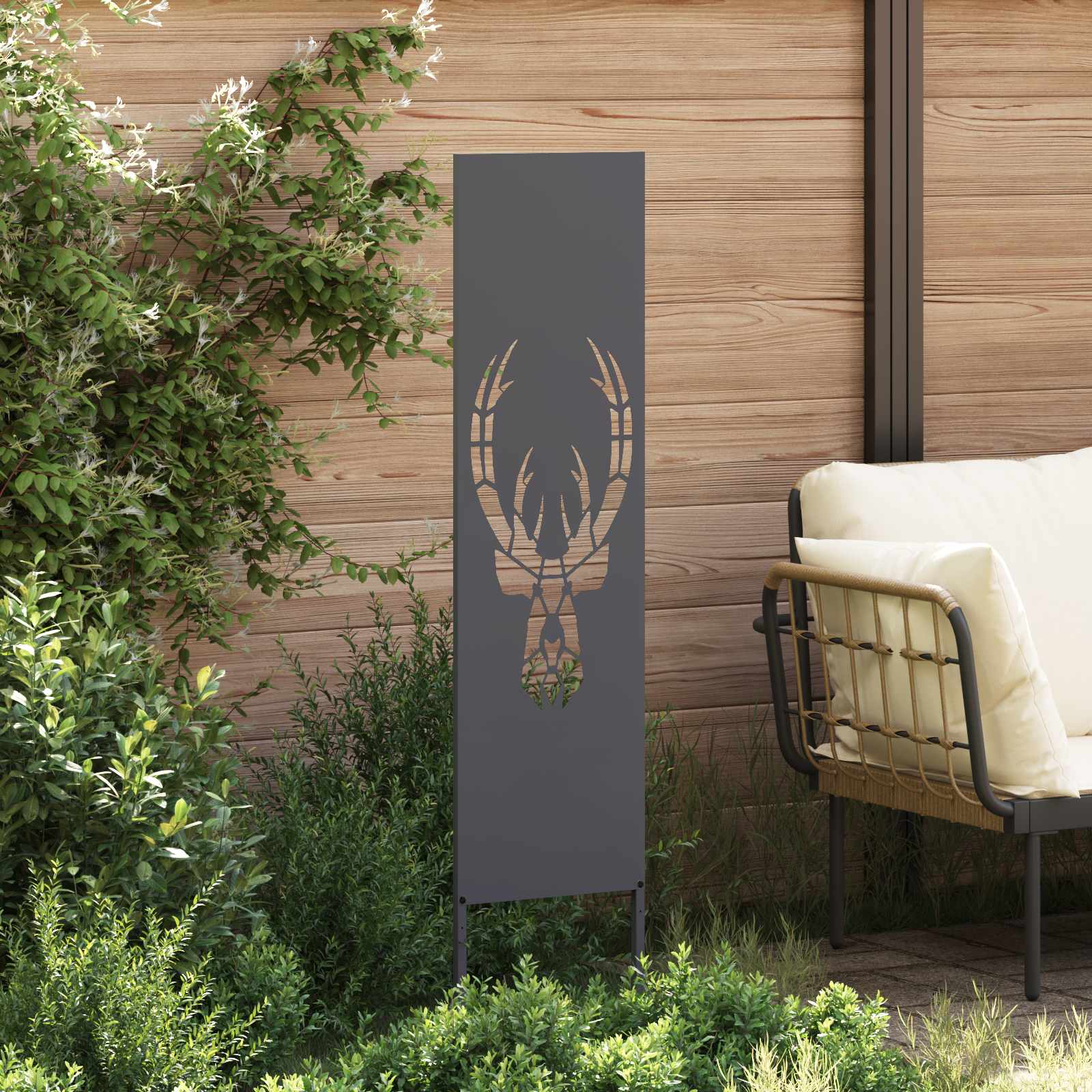 Schermo per privacy in giardino Antracite 32 x 140 cm