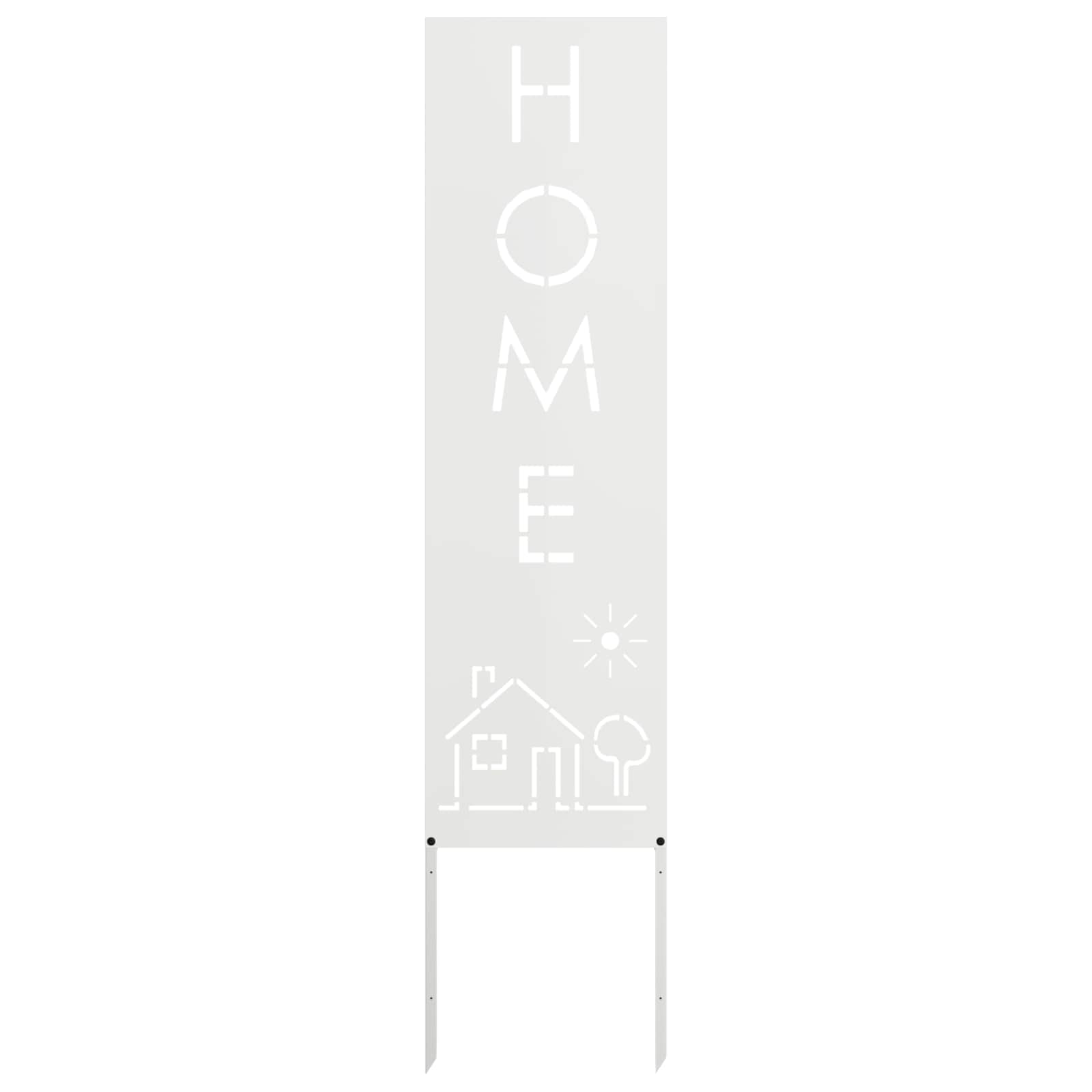 Schermo per privacy in giardino Traforo Bianco 32 x 140 cm