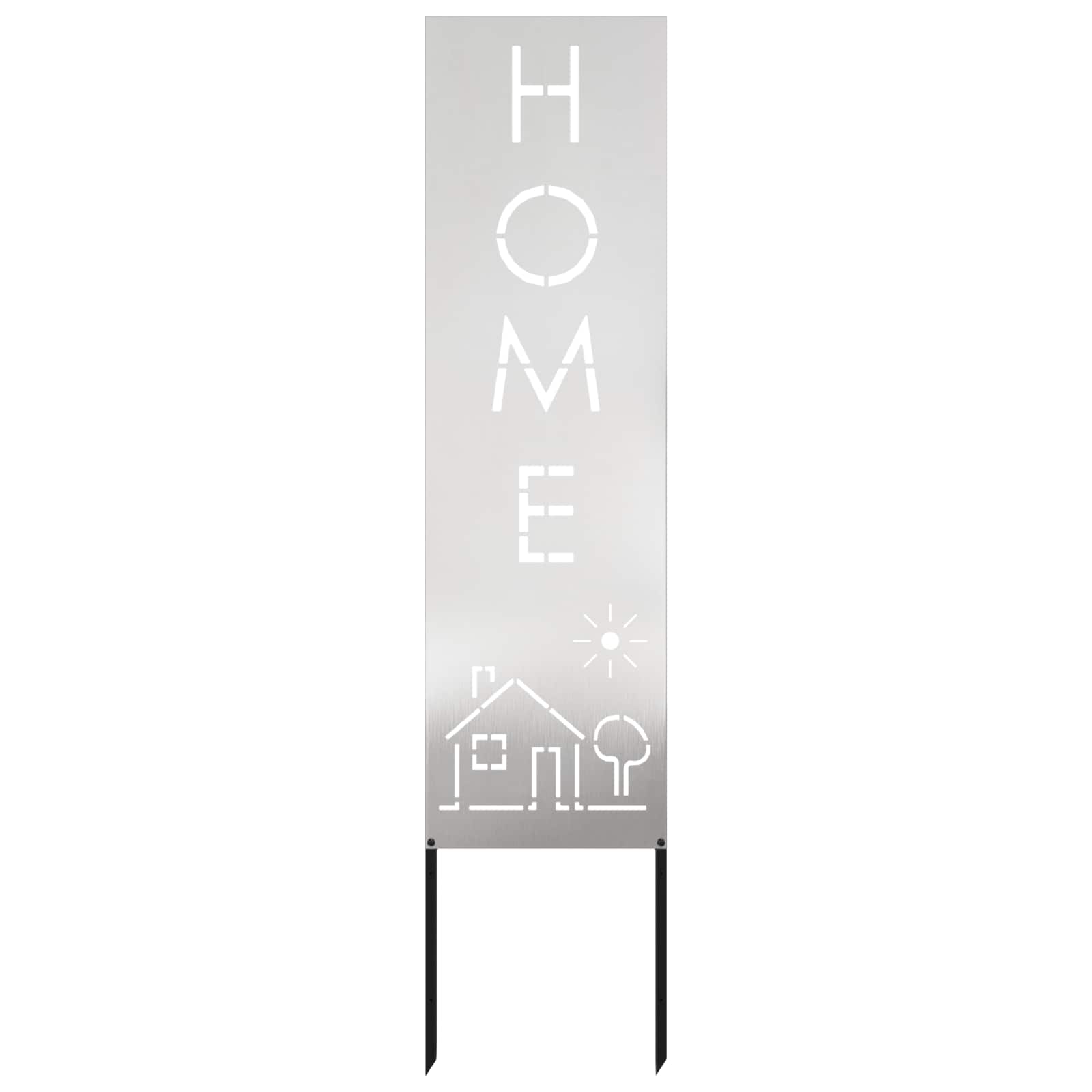 Schermo per privacy in giardino Traforo Argento 32 x 140 cm