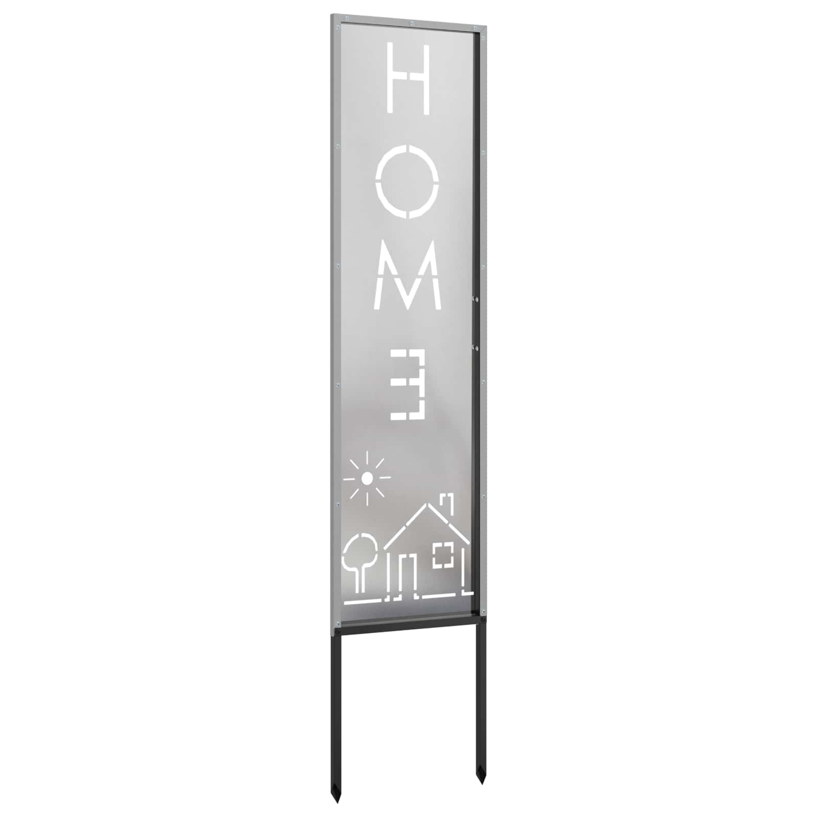 Schermo per privacy in giardino Traforo Argento 32 x 140 cm