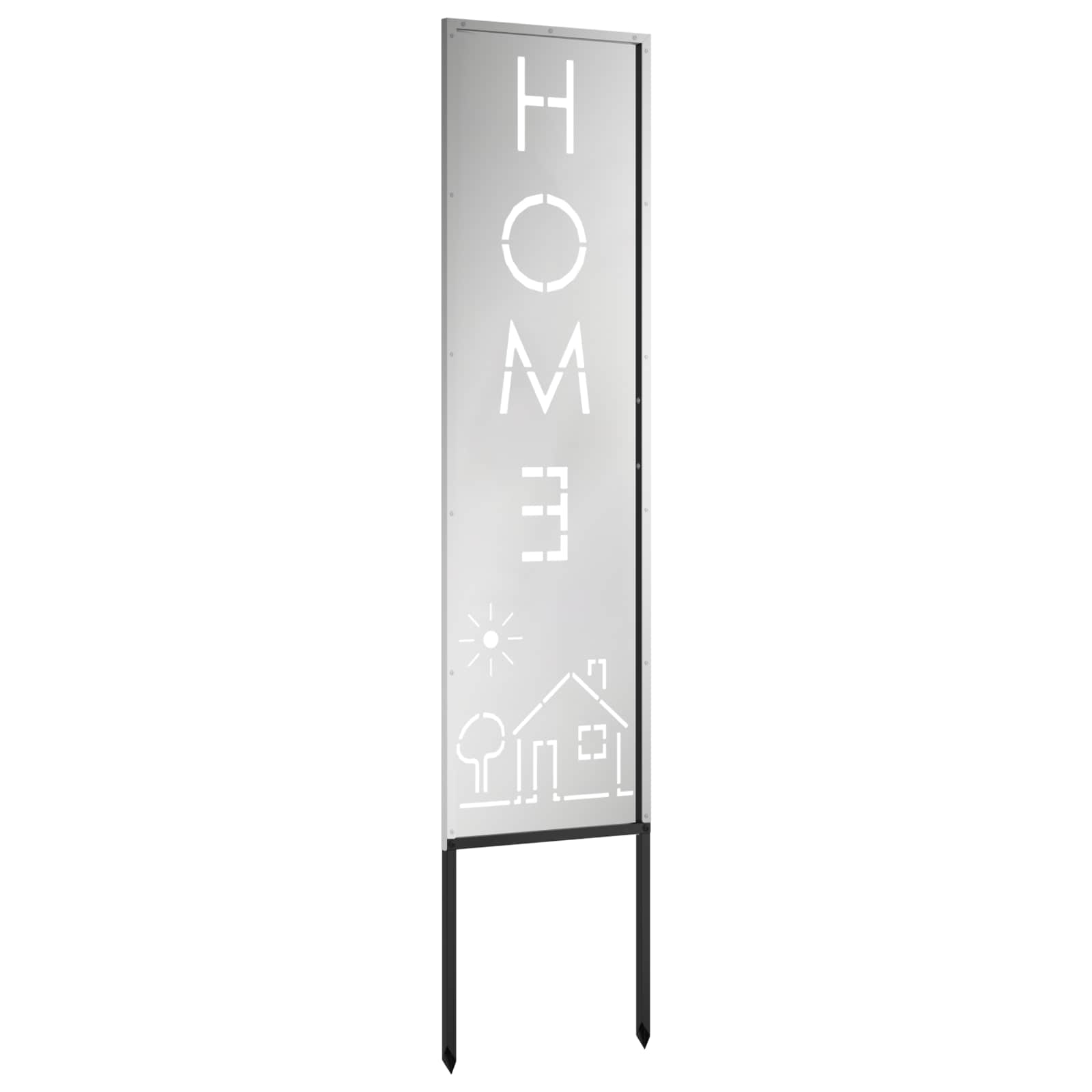 Schermo per privacy in giardino Traforo Argento 32 x 140 cm