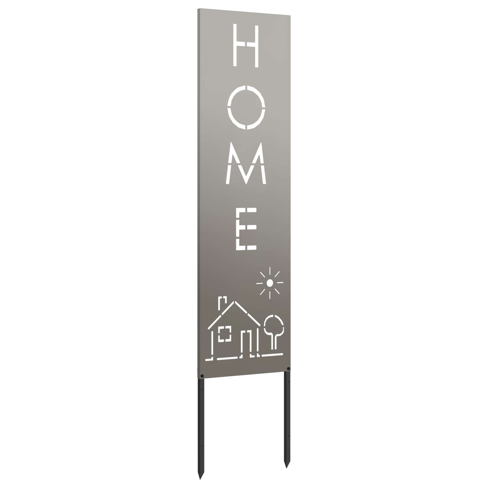 Schermo per privacy in giardino Traforo Ruggine 32 x 140 cm