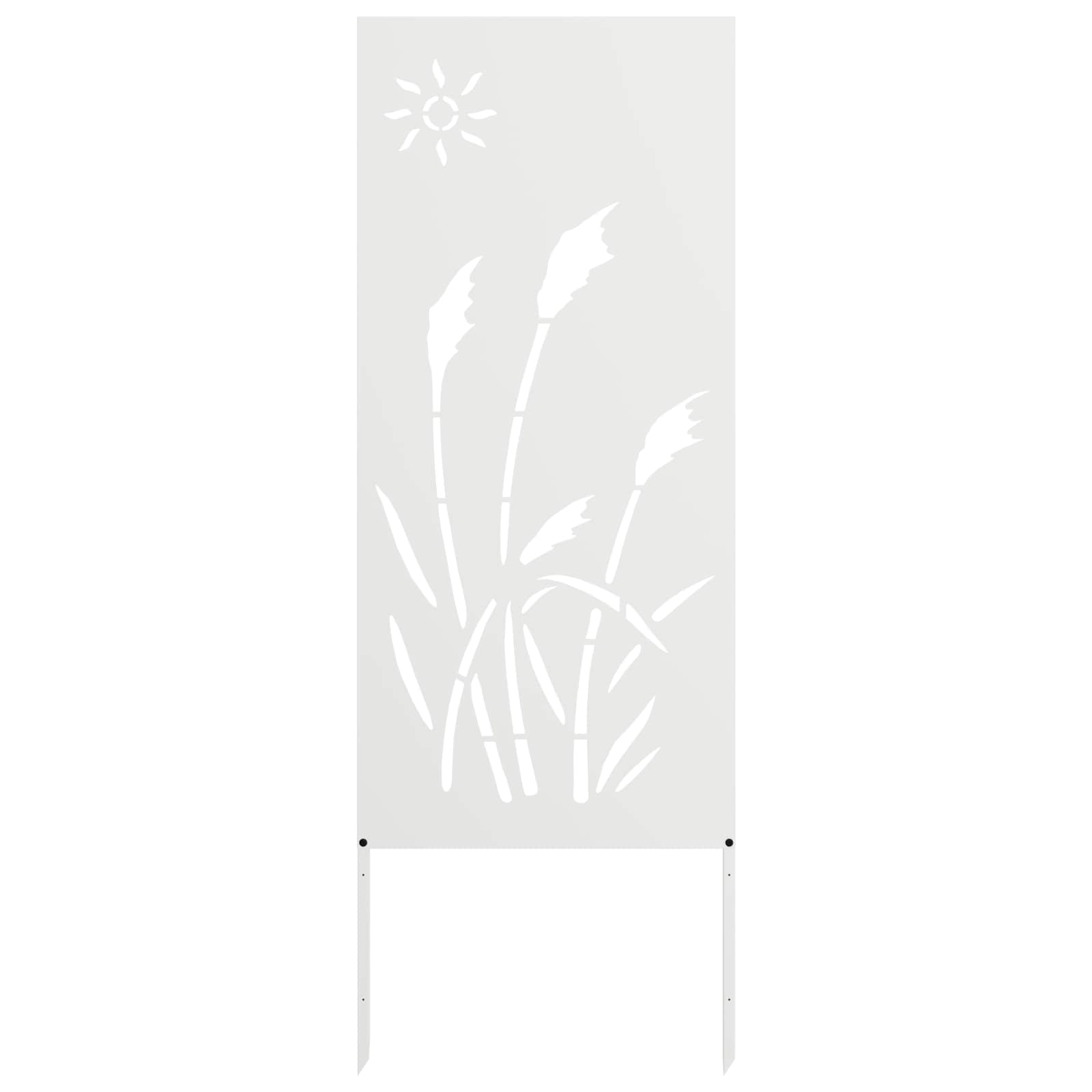 Schermo per privacy in giardino Traforo Bianco 50 x 140 cm