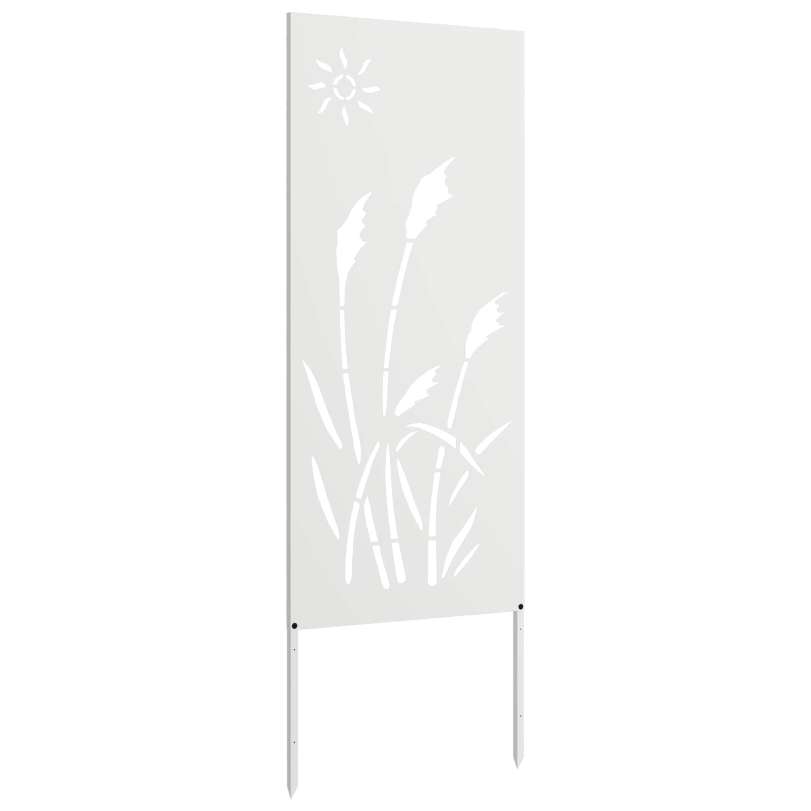 Schermo per privacy in giardino Traforo Bianco 50 x 140 cm