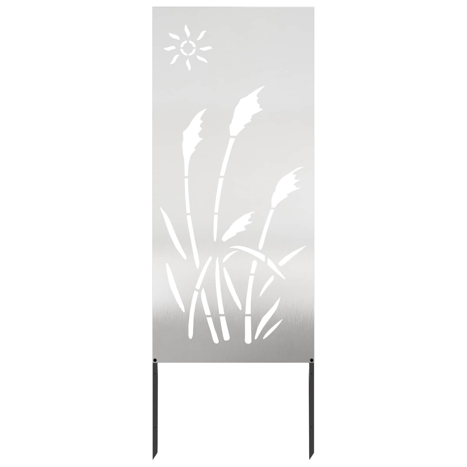 Schermo per privacy in giardino Traforo Argento 50 x 140 cm