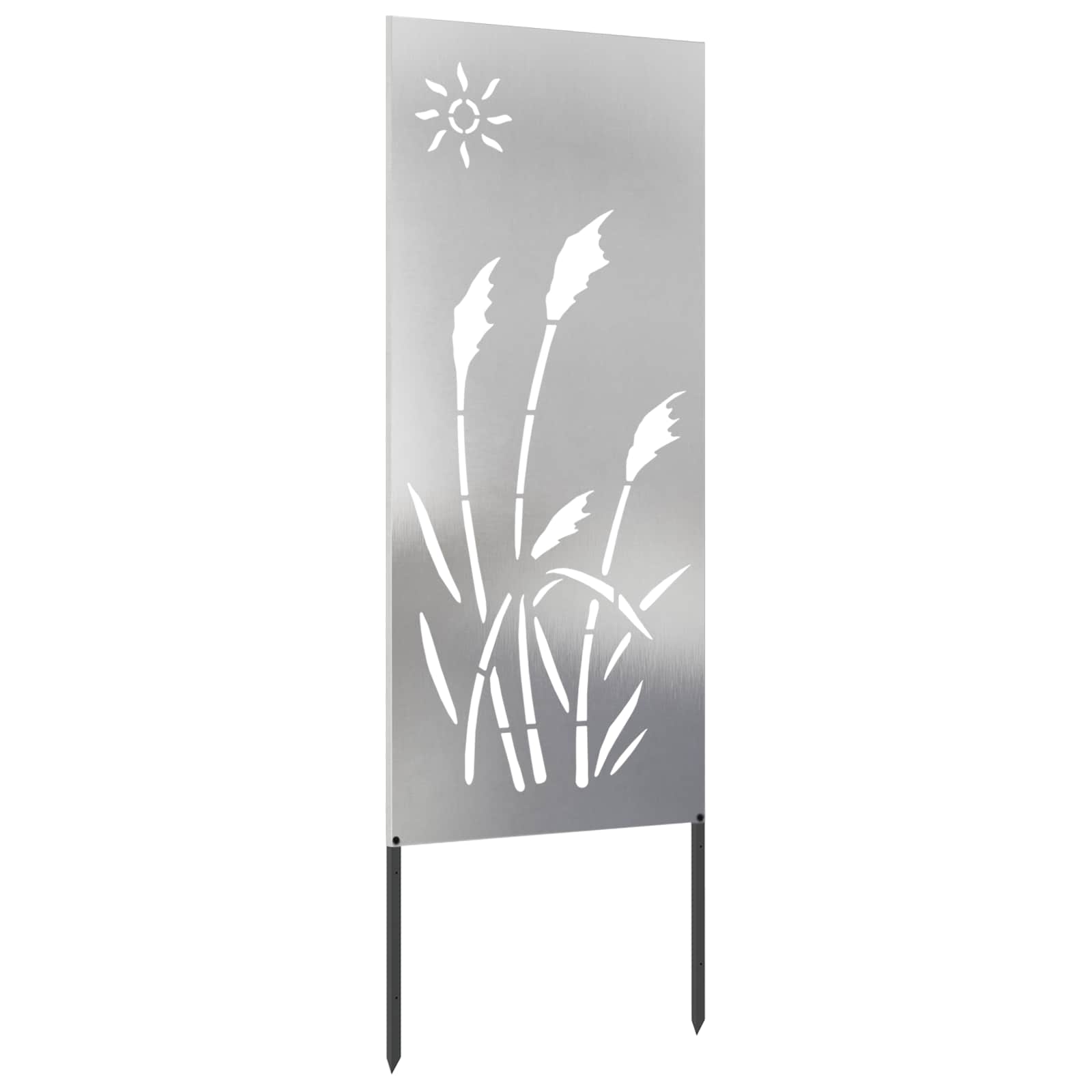 Schermo per privacy in giardino Traforo Argento 50 x 140 cm