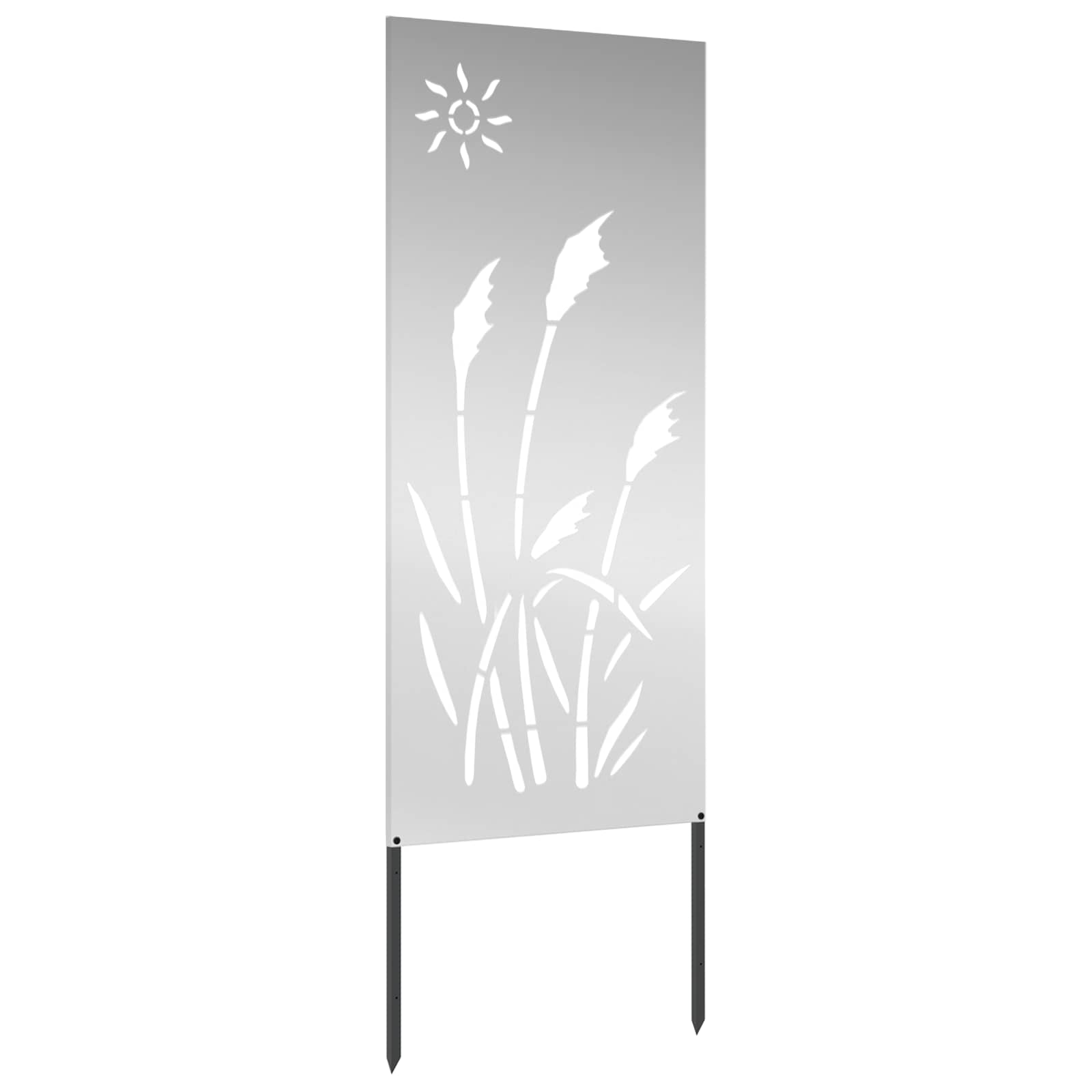 Schermo per privacy in giardino Traforo Argento 50 x 140 cm