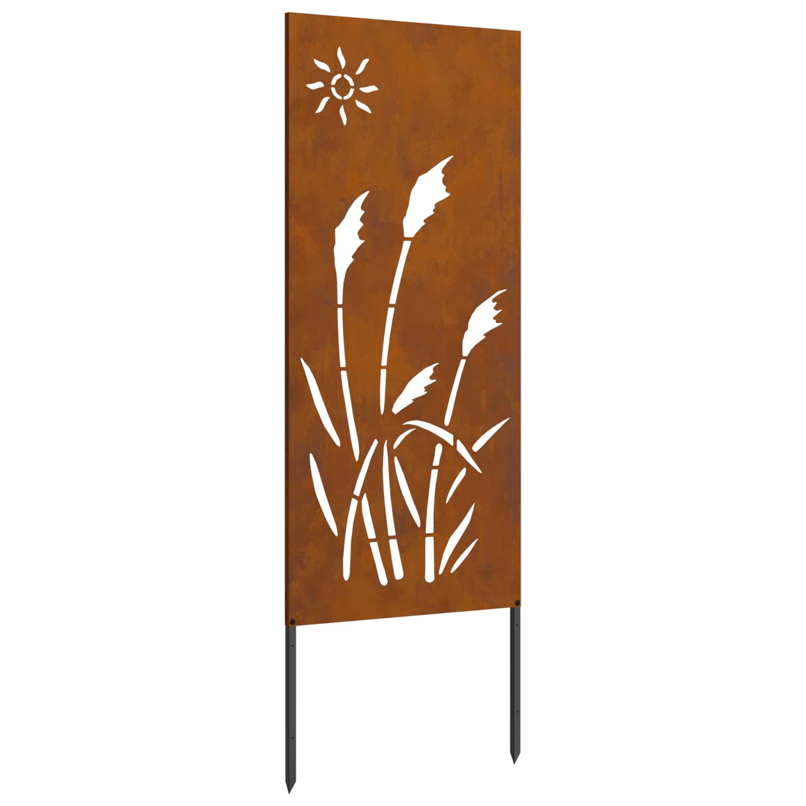 Schermo per privacy in giardino Traforo Ruggine 50 x 140 cm