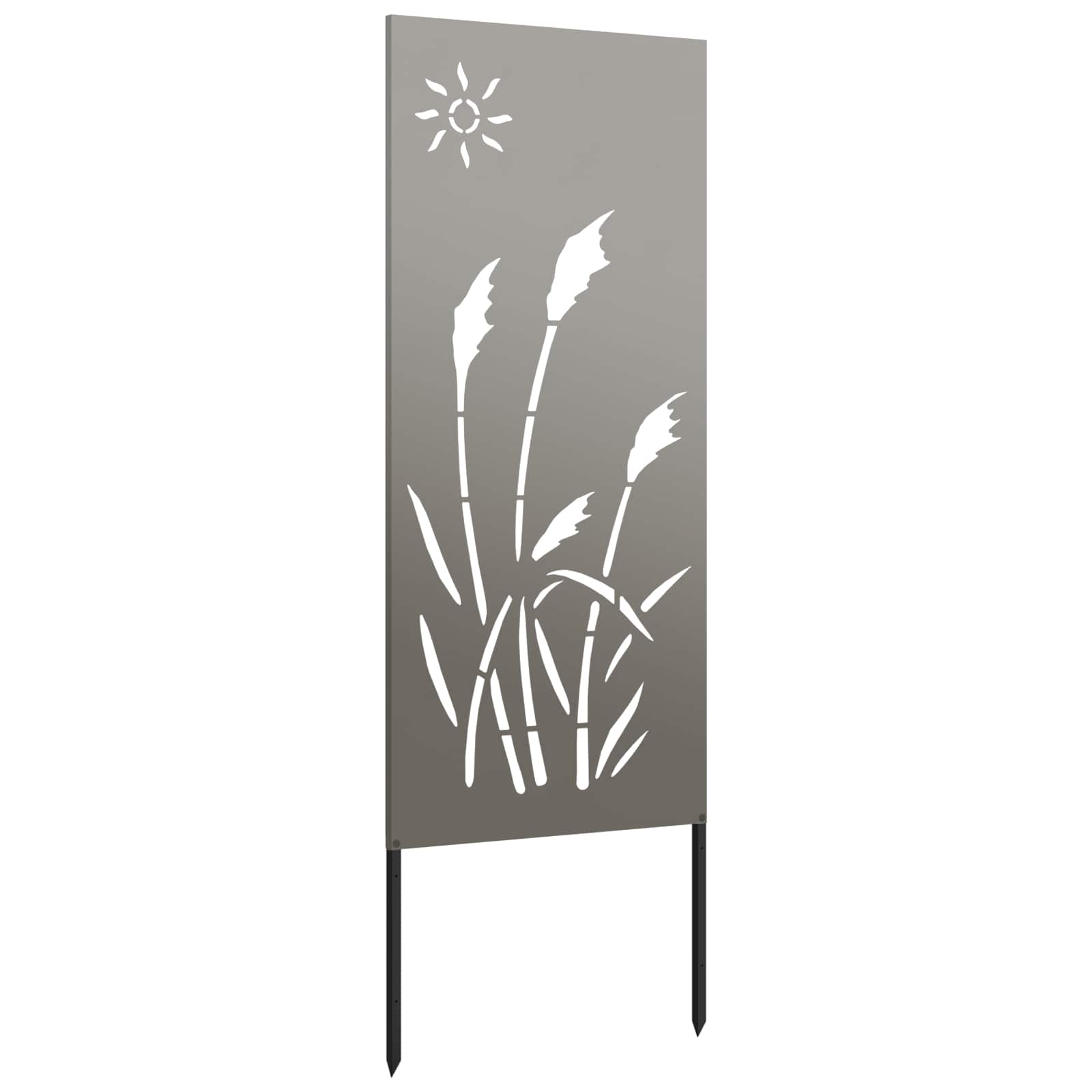 Schermo per privacy in giardino Traforo Ruggine 50 x 140 cm