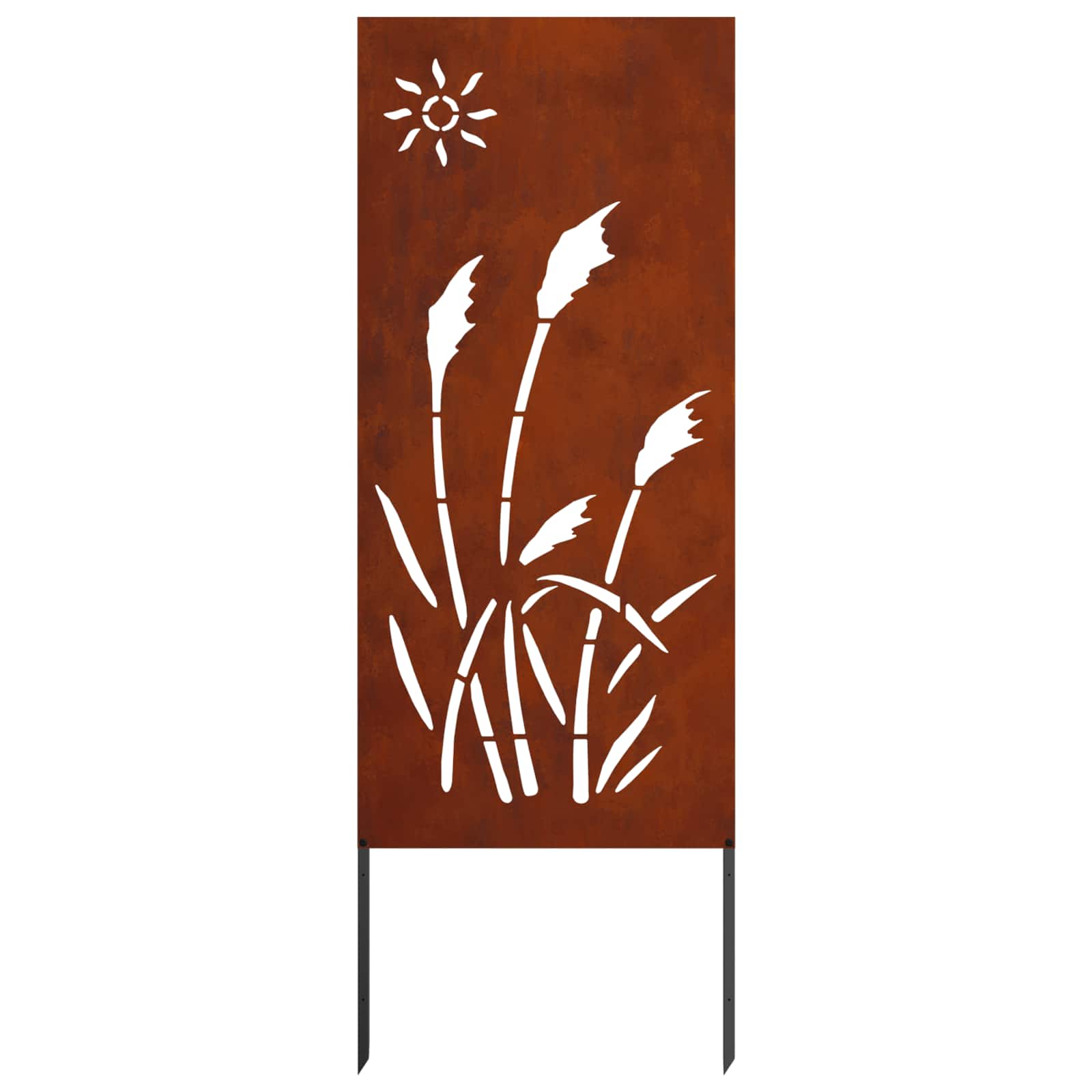 Schermo per privacy in giardino Traforo Ruggine 50 x 140 cm