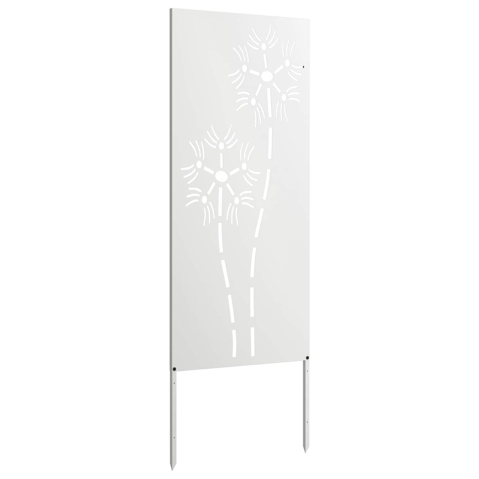 Schermo per privacy in giardino Traforo Bianco 50 x 140 cm