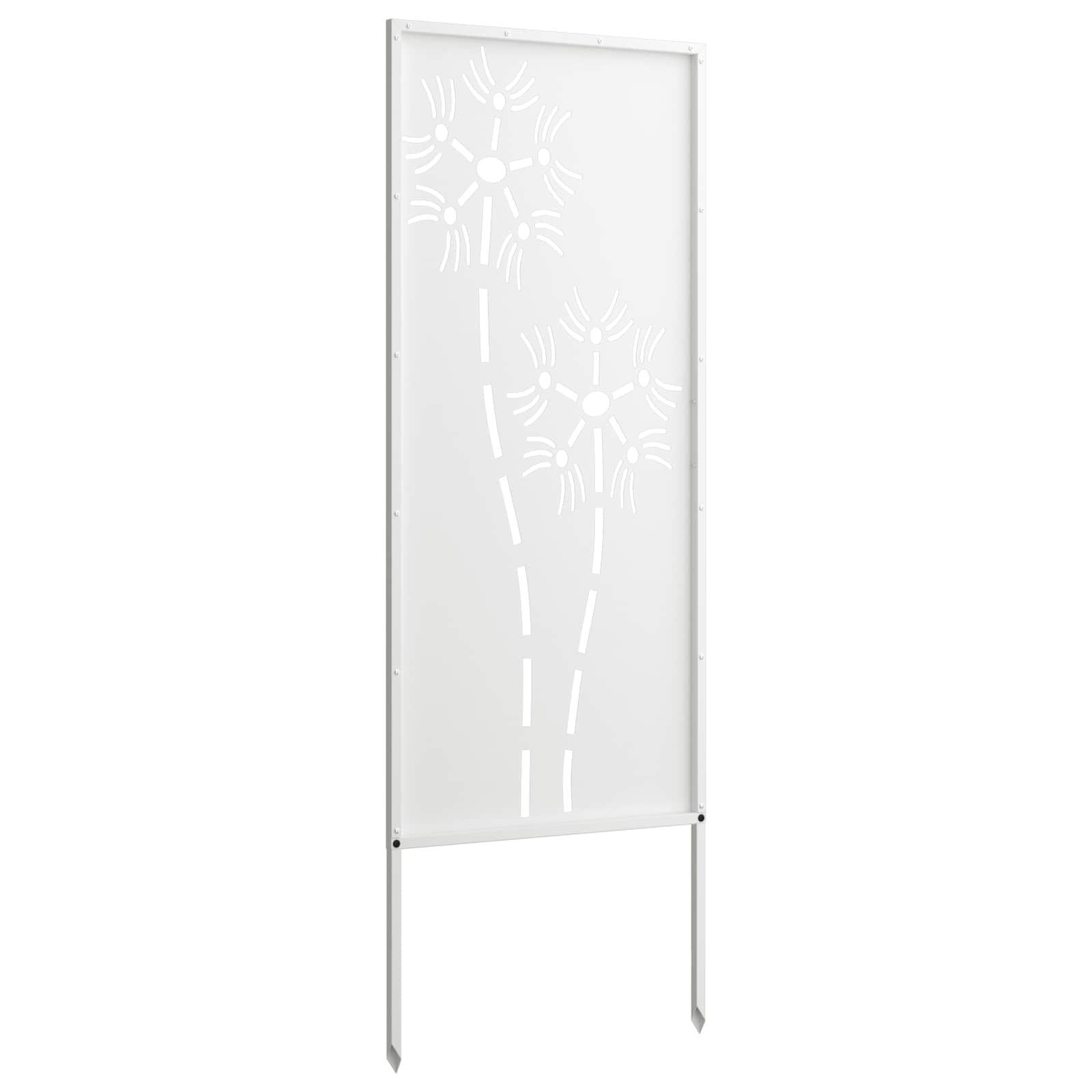 Schermo per privacy in giardino Traforo Bianco 50 x 140 cm
