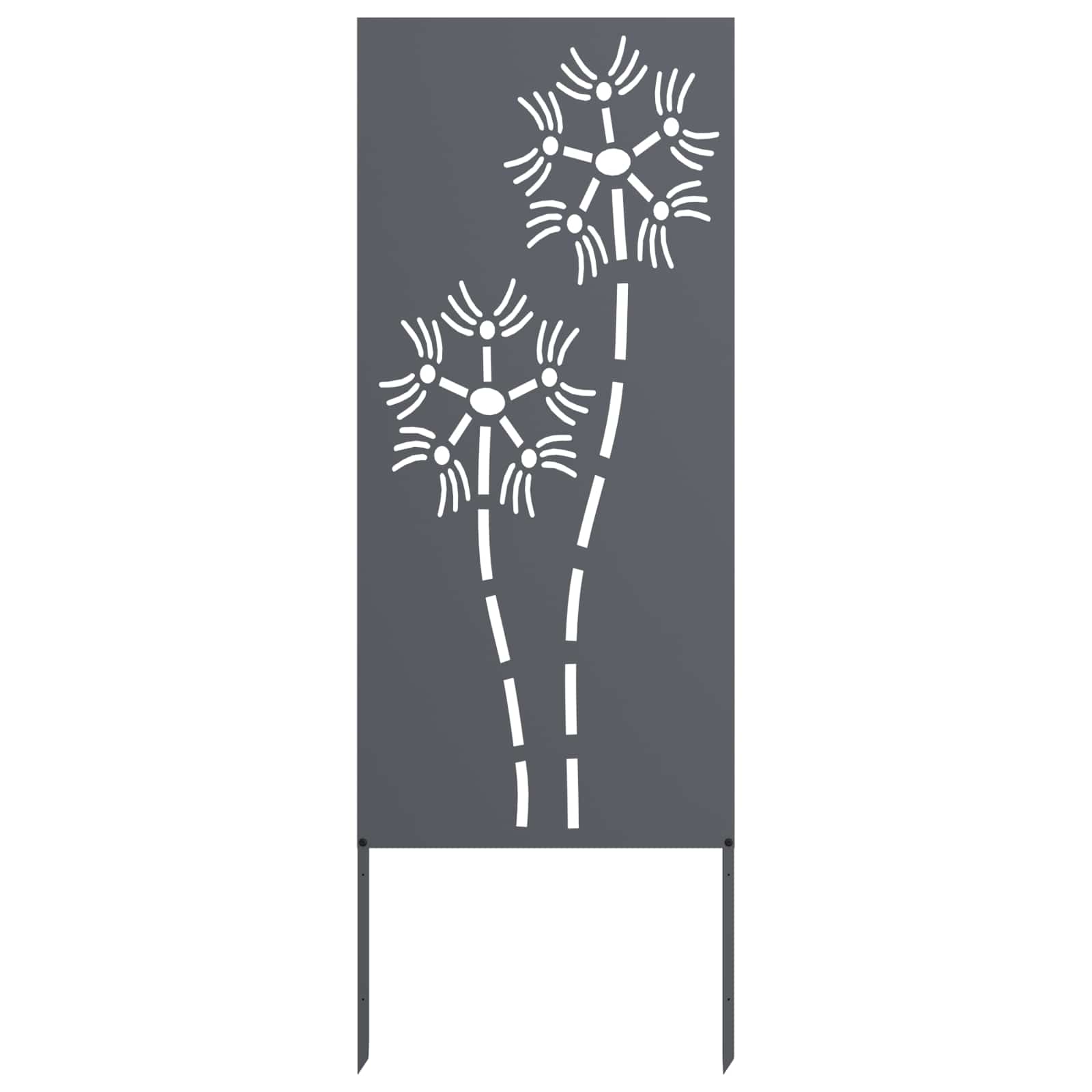 Schermo per privacy in giardino Traforo Antracite 50 x 140 cm