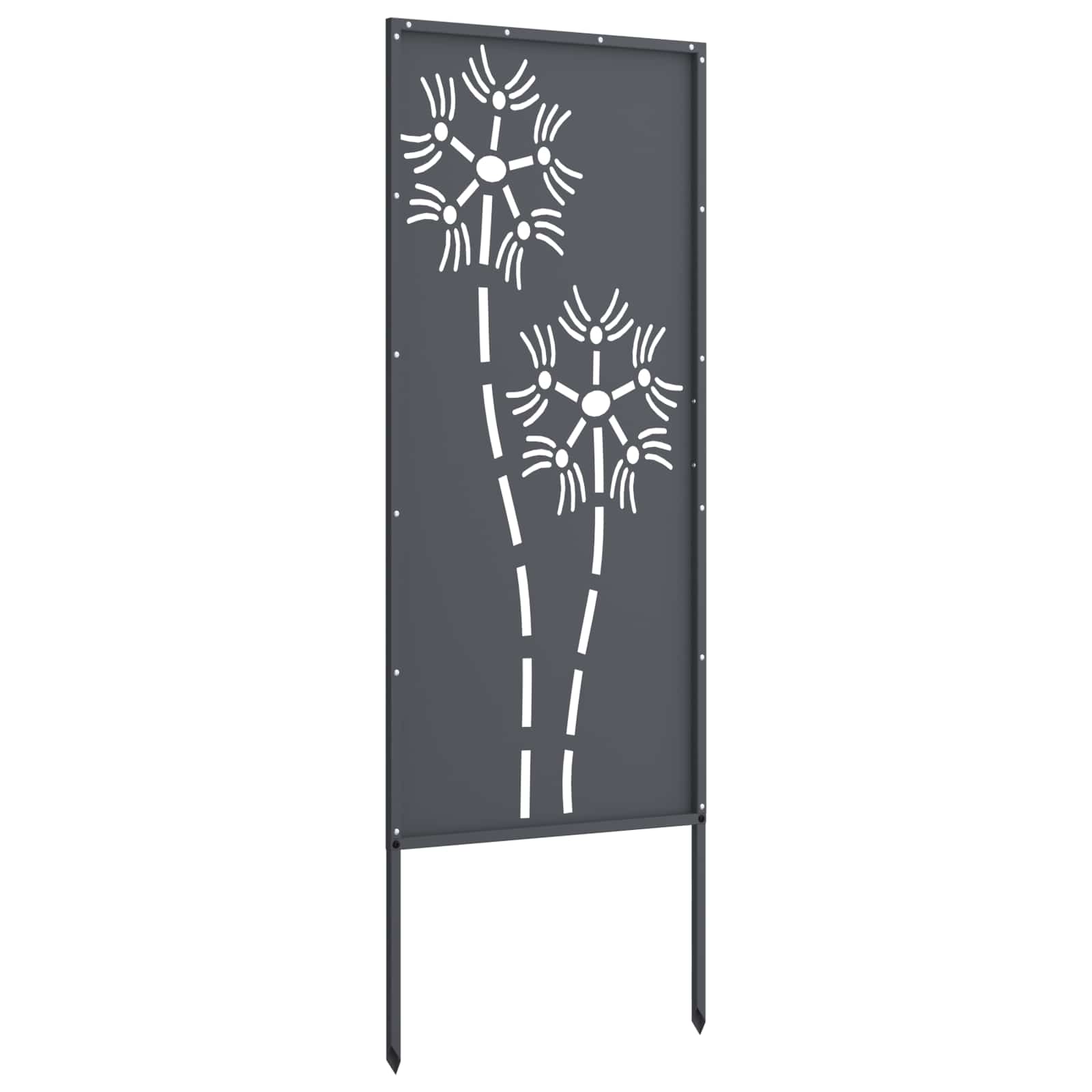 Schermo per privacy in giardino Traforo Antracite 50 x 140 cm
