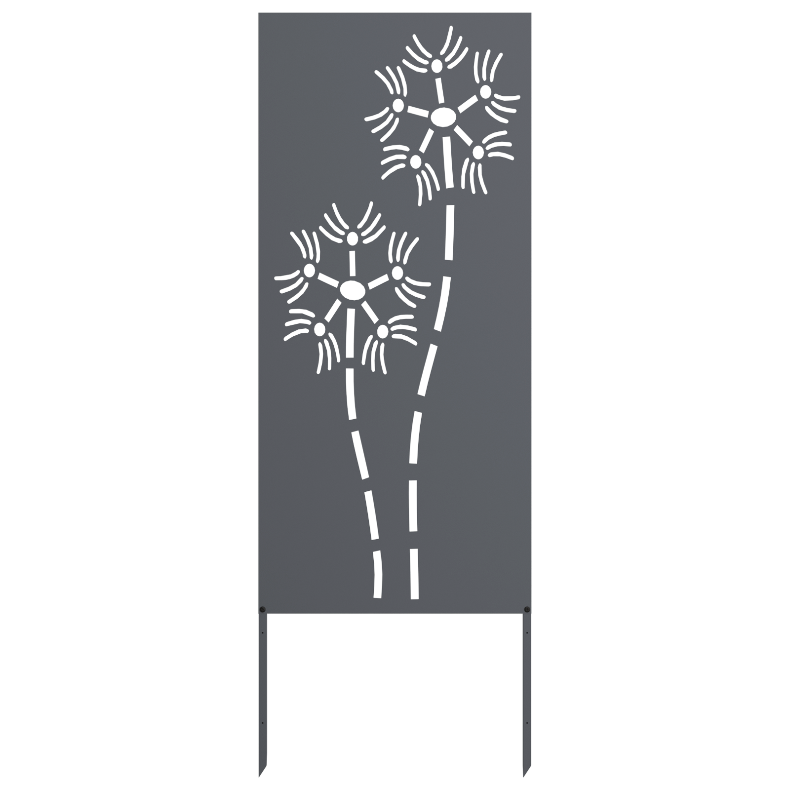 Schermo per privacy in giardino Traforo Antracite 50 x 140 cm