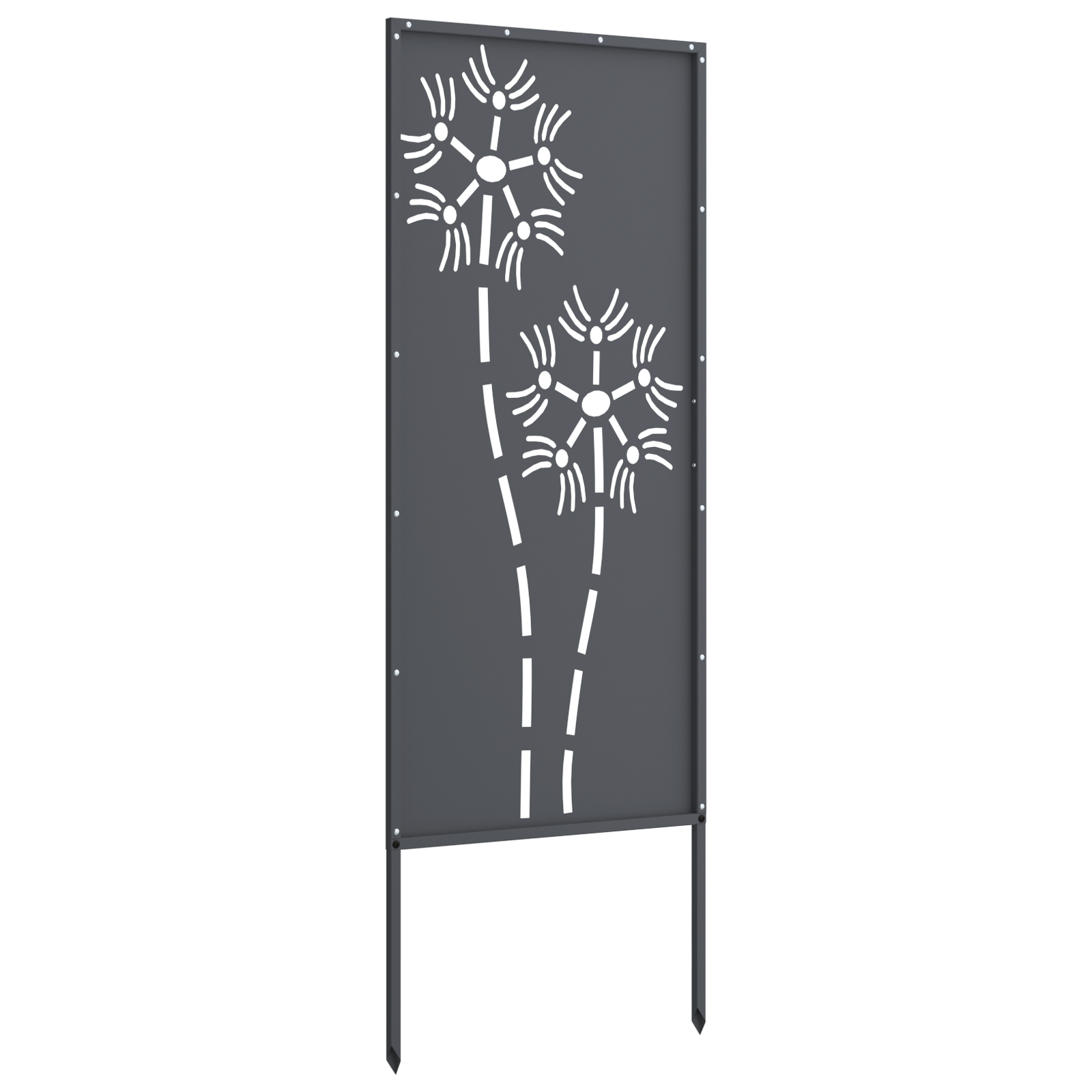 Schermo per privacy in giardino Traforo Antracite 50 x 140 cm