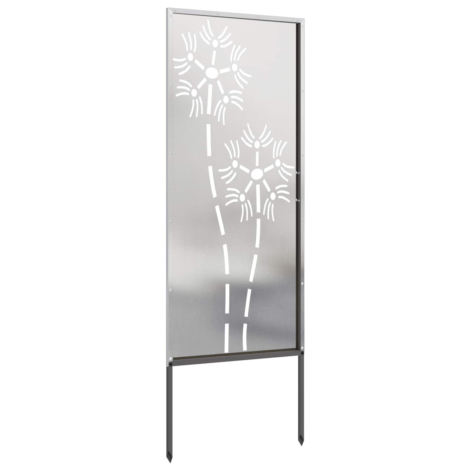Schermo per privacy in giardino Traforo Argento 50 x 140 cm