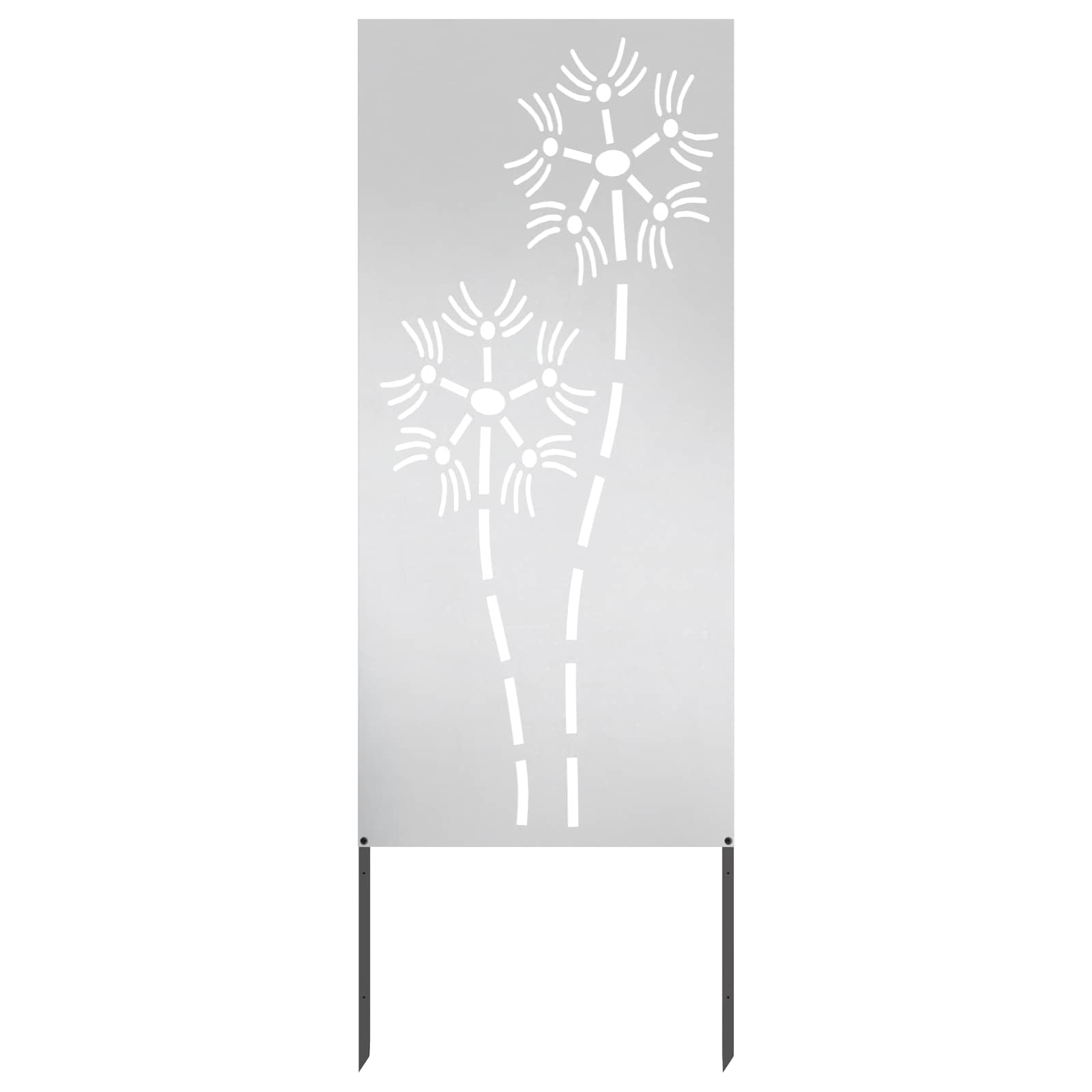 Schermo per privacy in giardino Traforo Argento 50 x 140 cm