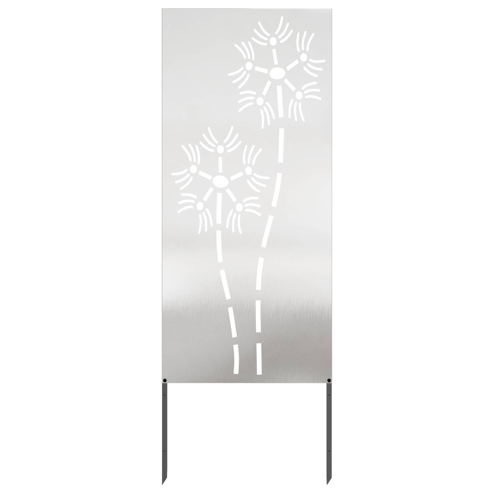 Schermo per privacy in giardino Traforo Argento 50 x 140 cm