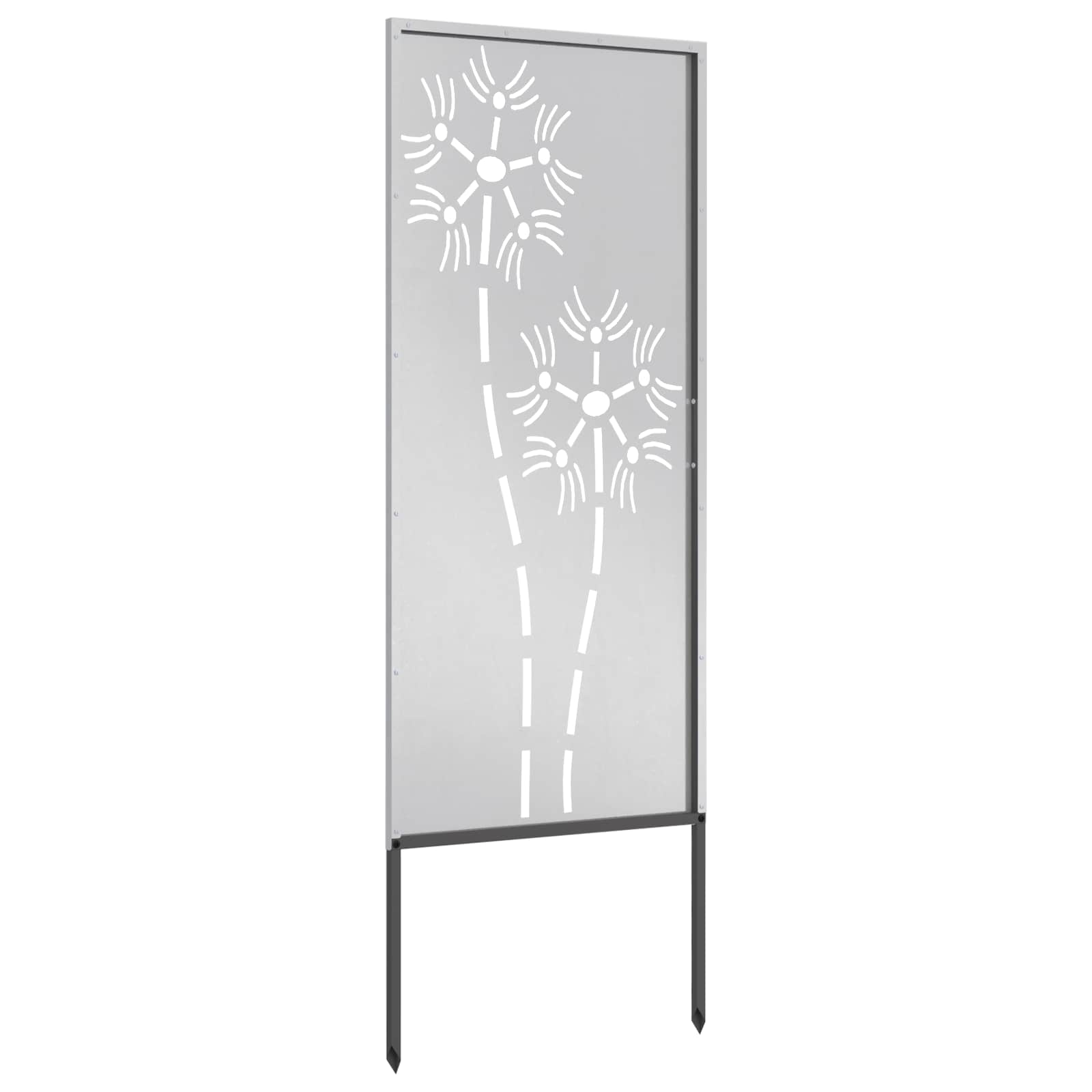 Schermo per privacy in giardino Traforo Argento 50 x 140 cm