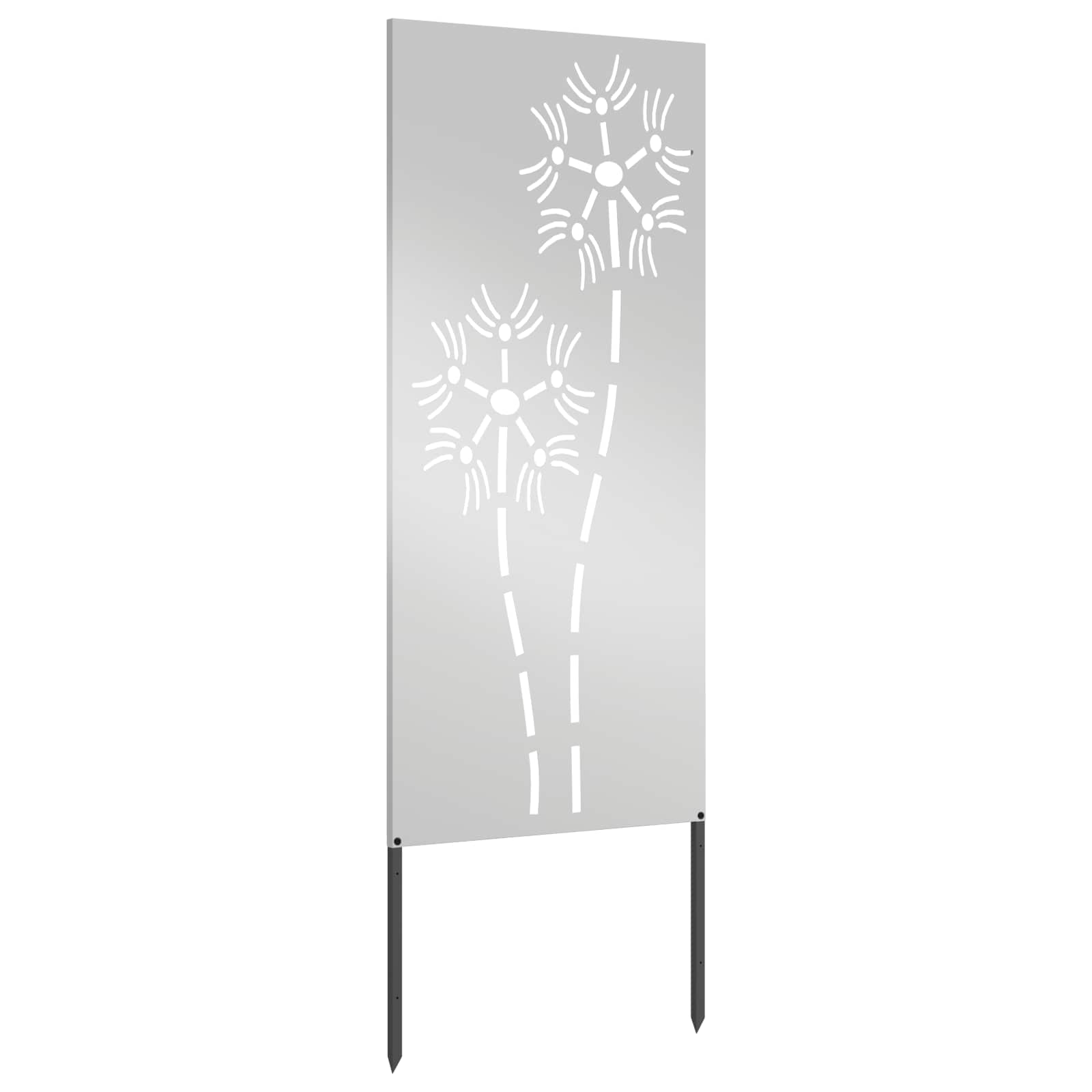 Schermo per privacy in giardino Traforo Argento 50 x 140 cm