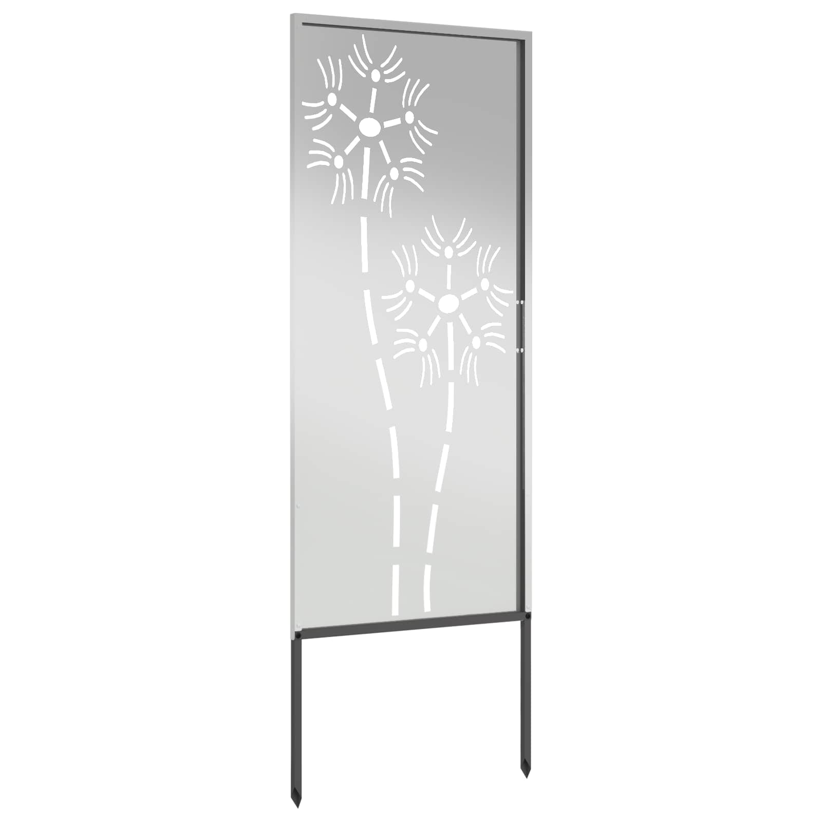 Schermo per privacy in giardino Traforo Argento 50 x 140 cm